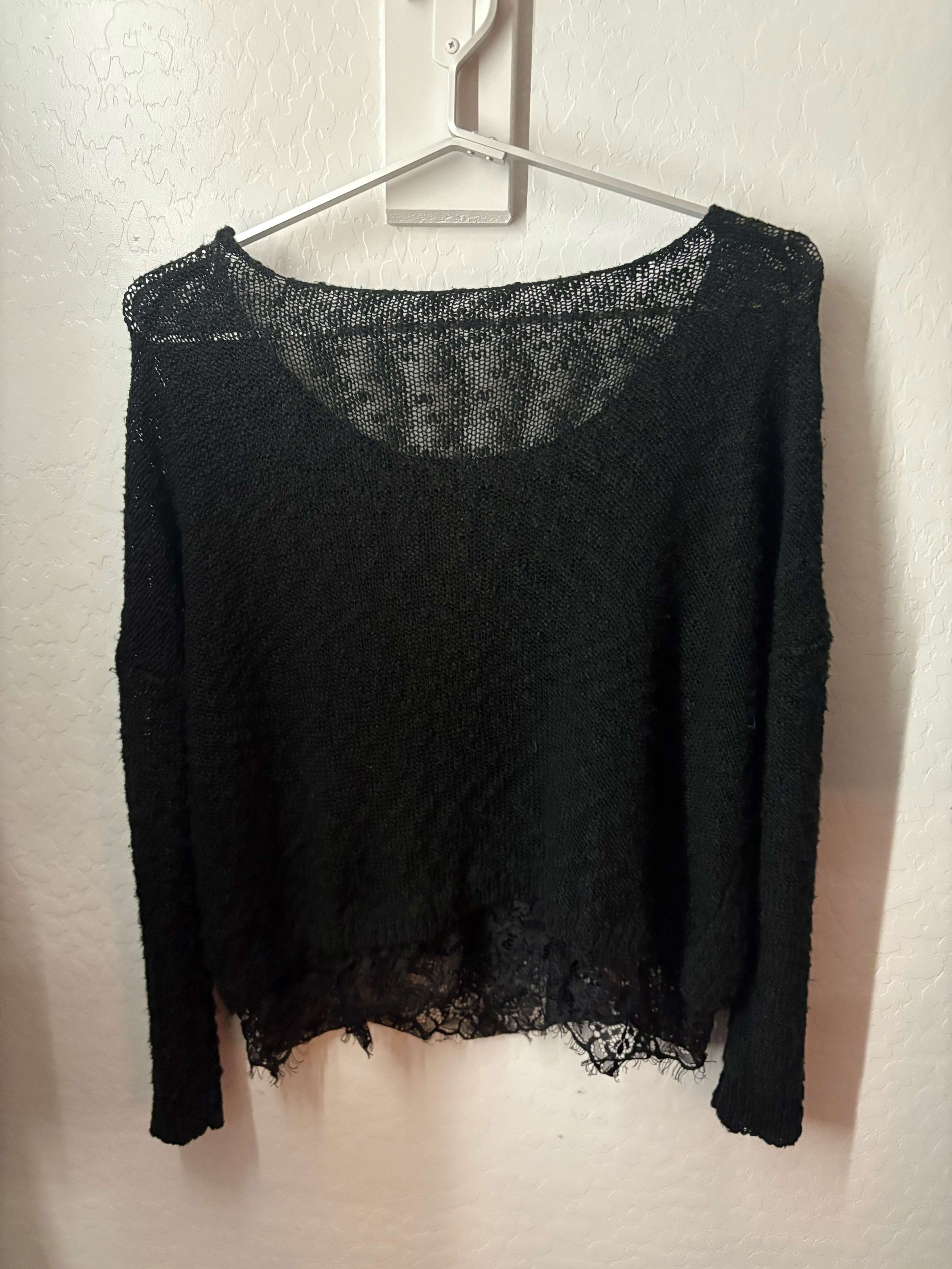 Other Frilly lace see through sweater Size US S / EU 44-46 / 1 - 2 Thumbnail