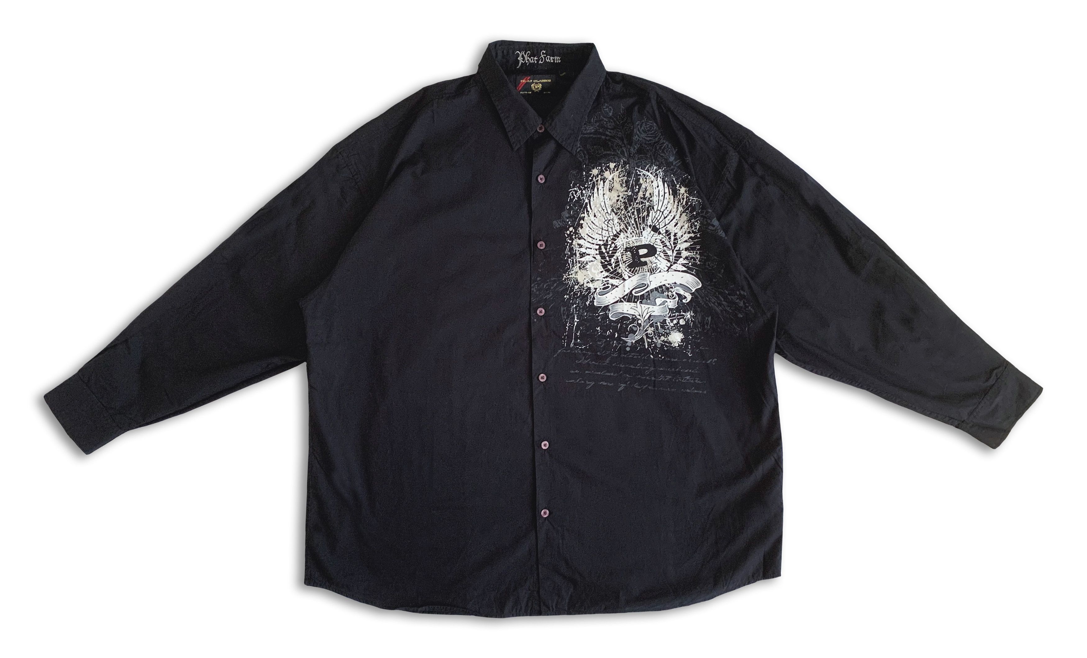 Phat Farm Vintage 90s Y2K PHAT FARM Button Up shirt Oversize Baggy 4XL Size US XXL / EU 58 / 5 - 4 Thumbnail