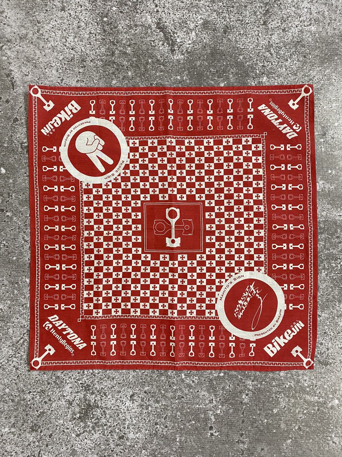 Daytona Daytona by Bikejin Handkerchief / Bandana / Neckerchief Size ONE SIZE - 2 Thumbnail