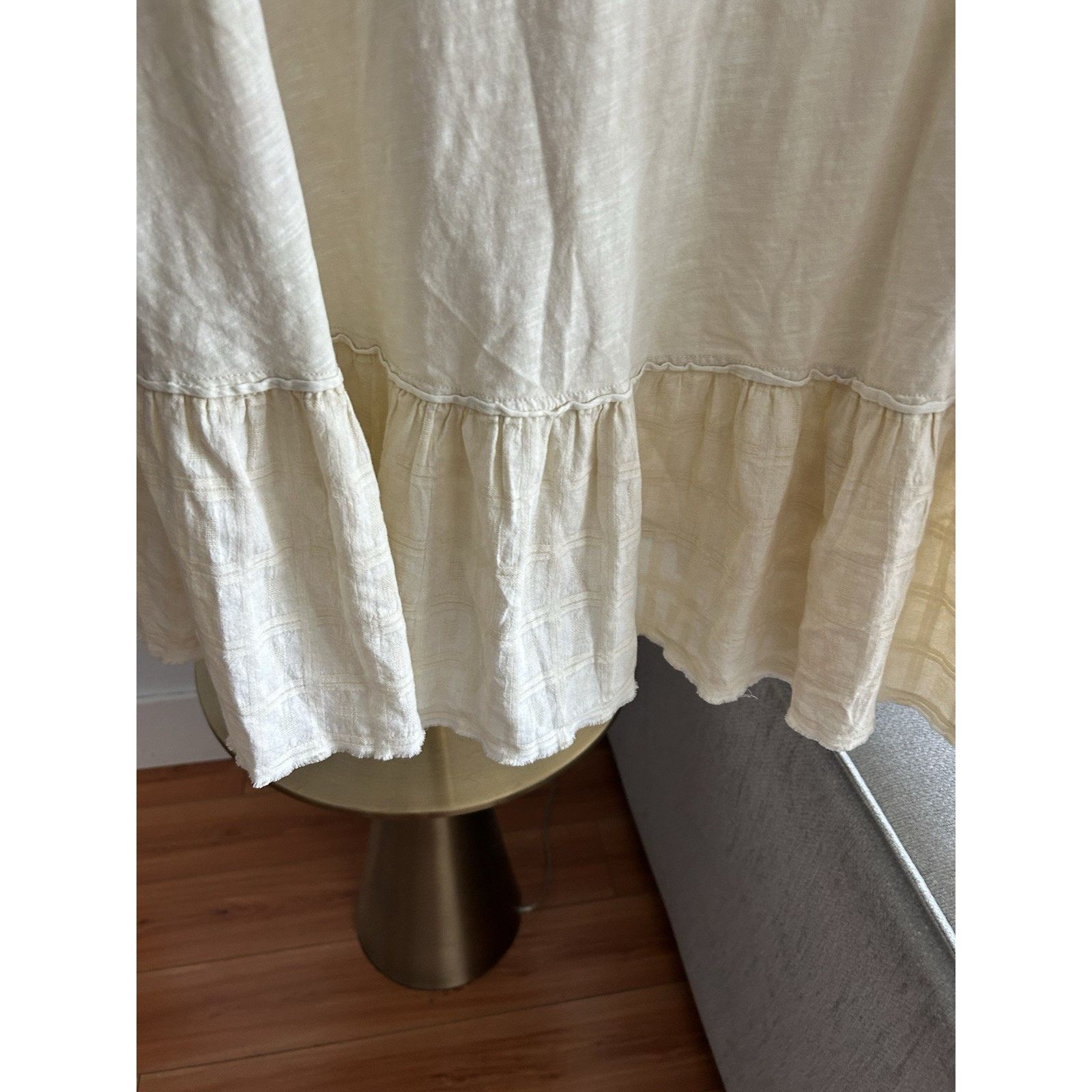 Anthropologie Anthropologie Talulah Shirt Beige Lagenlook Oversized Boho L Size L / US 10 / IT 46 - 7 Thumbnail
