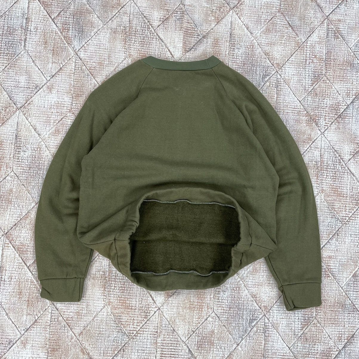 Other VINTAGE 80/90S MILITARY BLANK CREWNECK SWEATSHIRT FADED BOXY Size US M / EU 48-50 / 2 - 2 Thumbnail