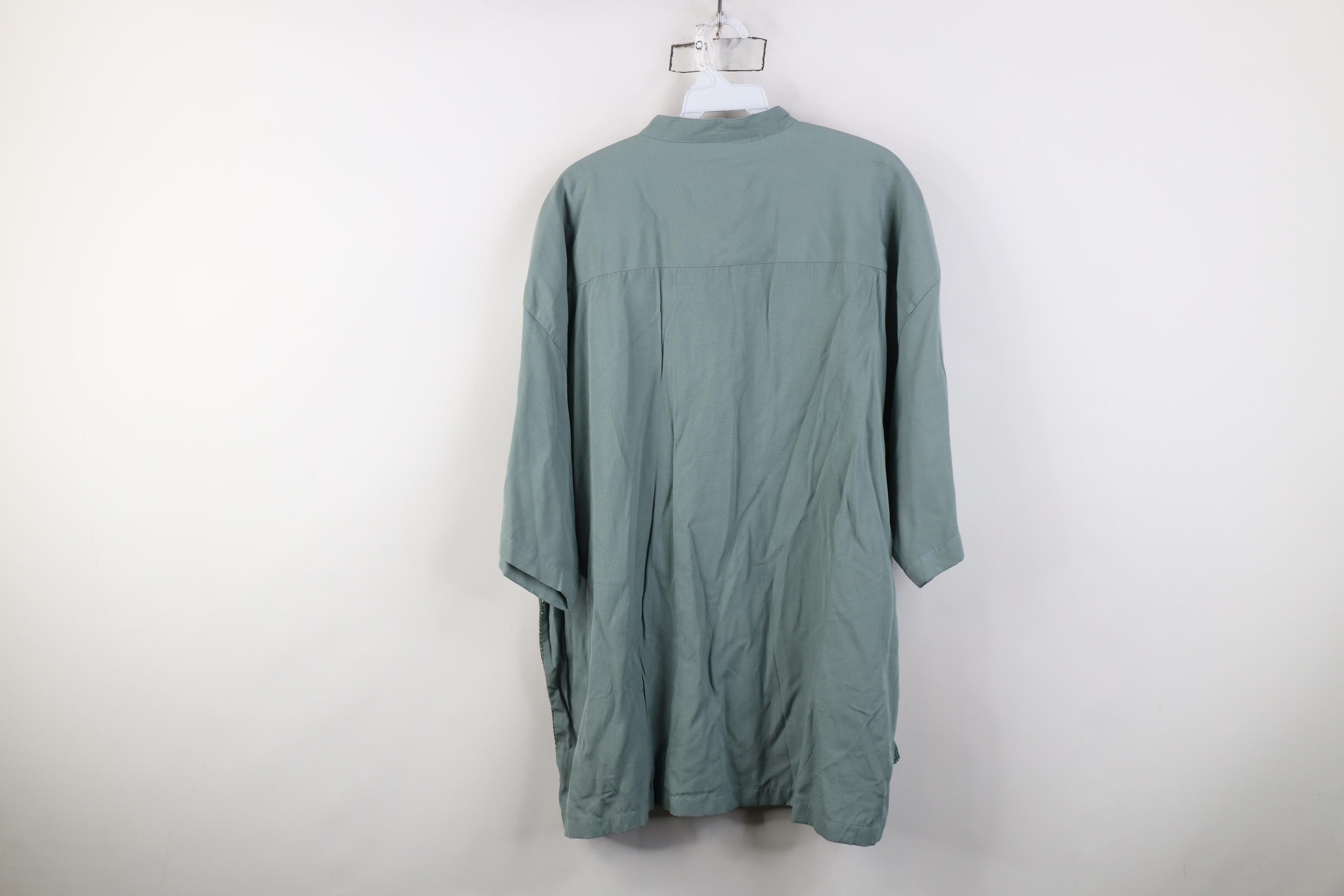 Vintage Deadstock Vintage 90s Streetwear Gabardine Fit Button Shirt Size US L / EU 52-54 / 3 - 11 Thumbnail
