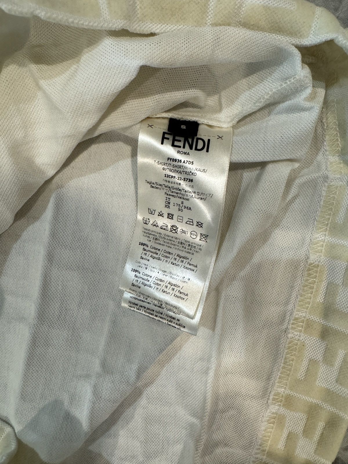 Fendi Fendi Print Tee Size US S / EU 44-46 / 1 - 3 Thumbnail