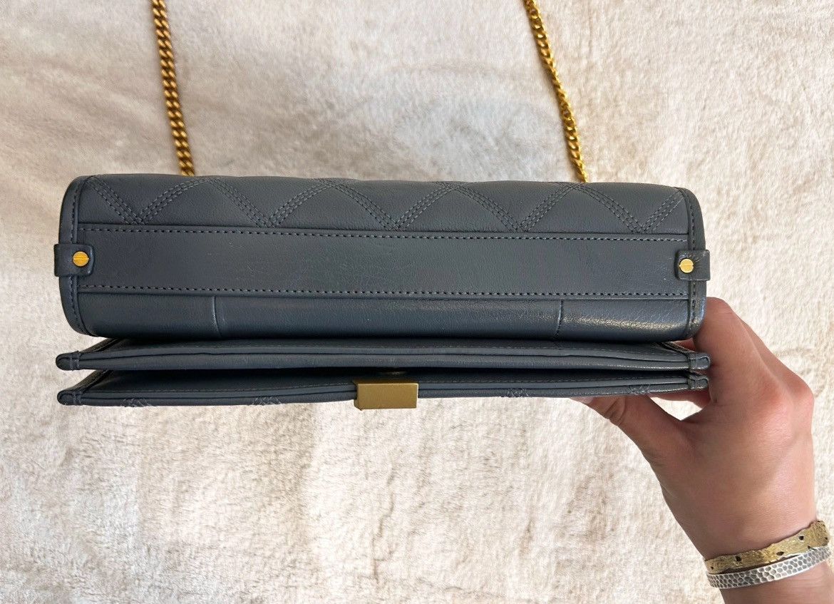 Saint Laurent Paris Saint Laurent Becky Bag - Stormy Grey / Gold Size ONE SIZE - 10 Thumbnail