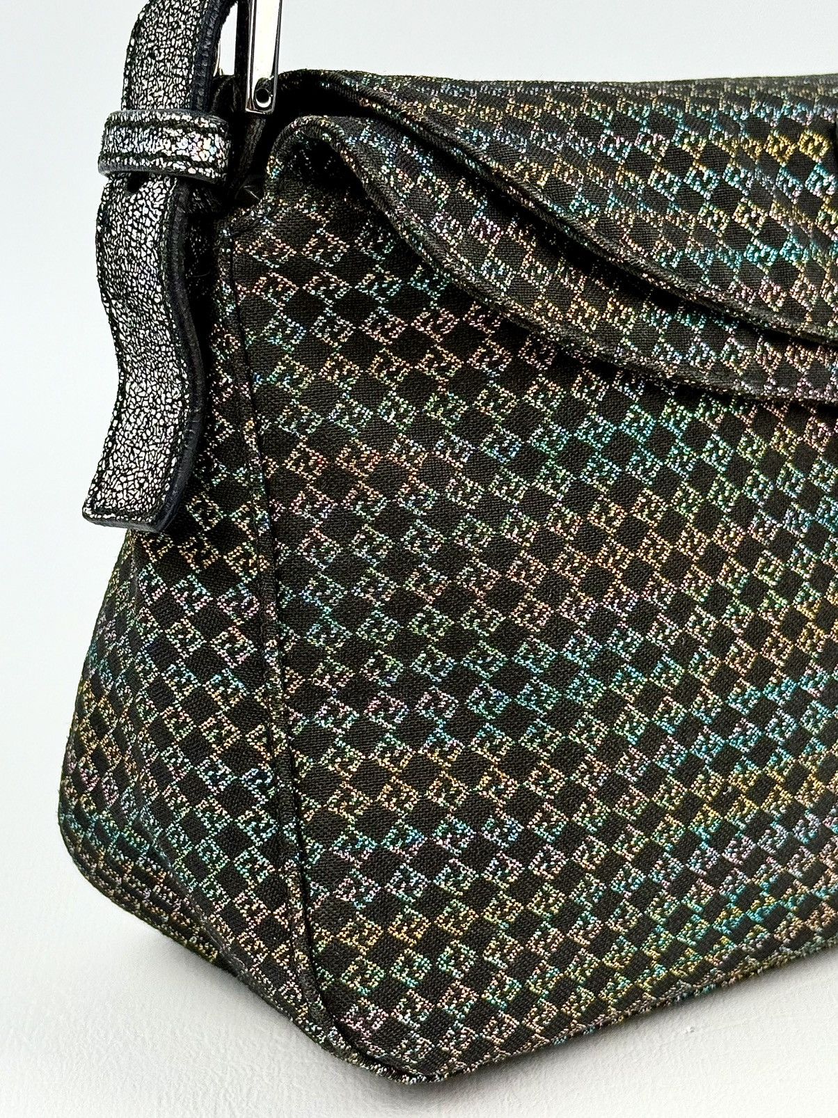 Fendi Fendi - 00’s - Multicolor - Zucca - Double Flap - Baguette Size ONE SIZE - 3 Thumbnail