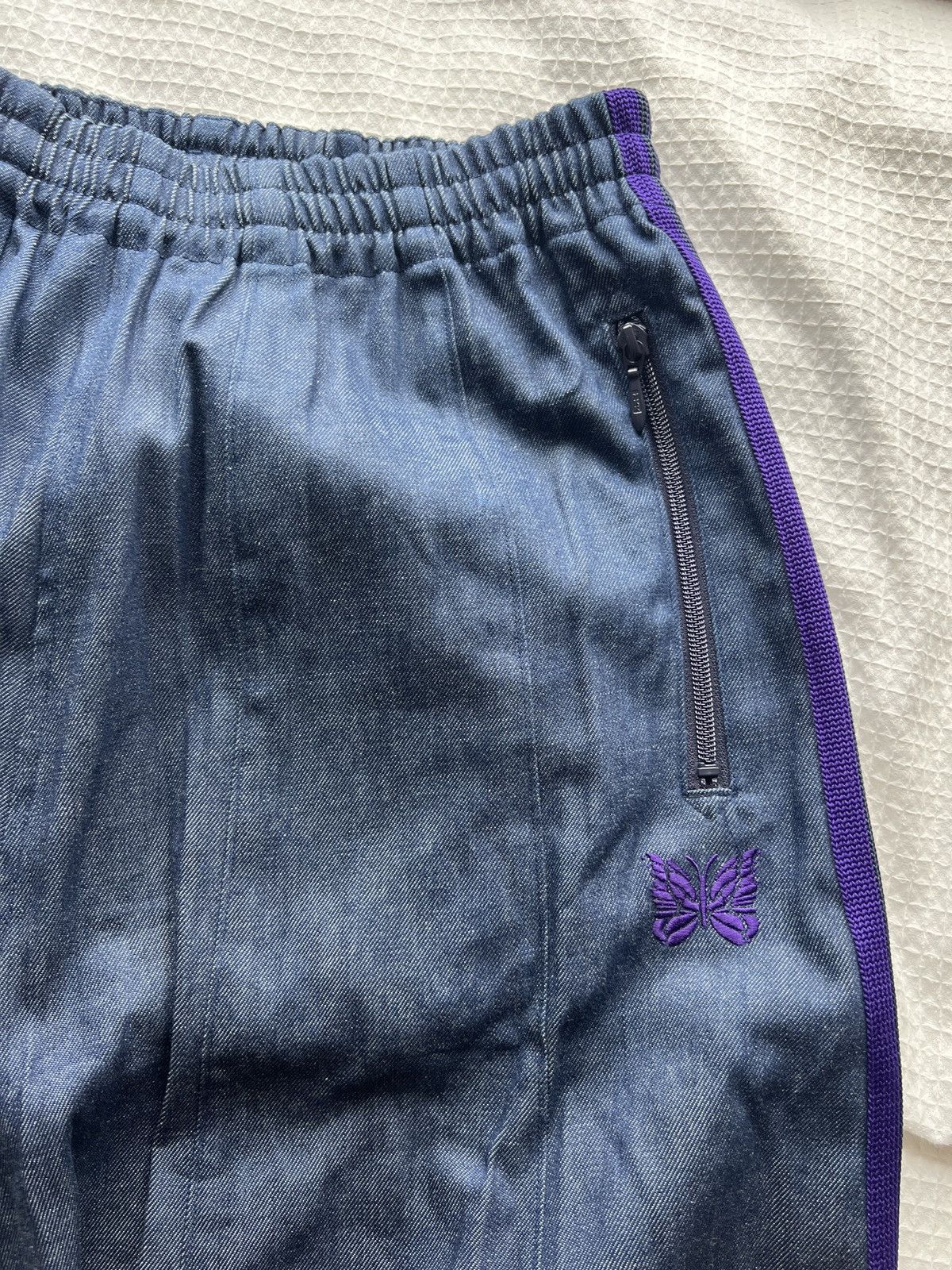 パンツ NEEDLES H.D. Track Pant - Denim NEW) NEEDLES H.D DENIM TRACK PANTS – Top Floor Gallery