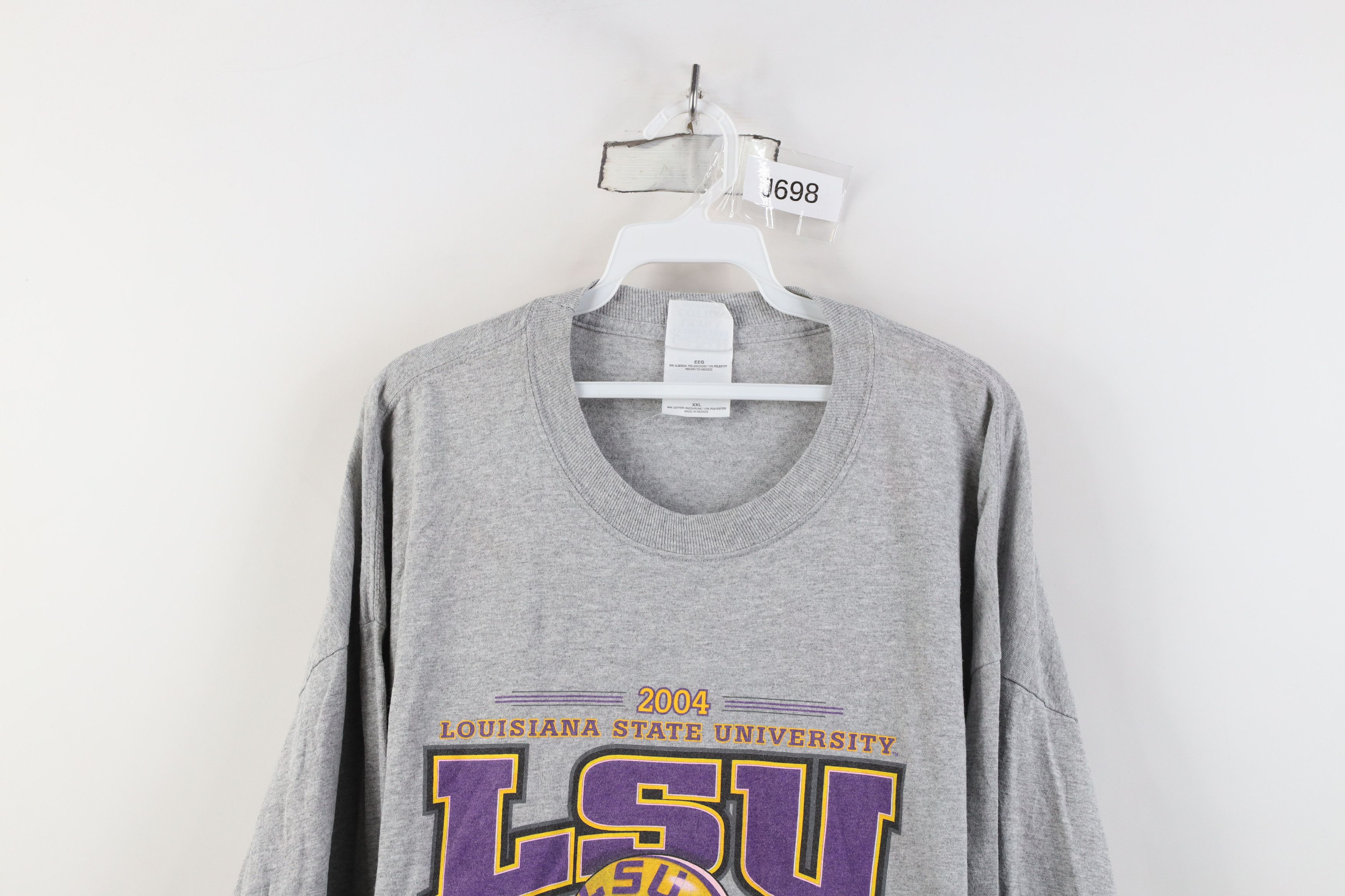 Vintage Vintage Y2K Champs LSU Football Long Sleeve T-Shirt Gray Size US XXL / EU 58 / 5 - 2 Thumbnail