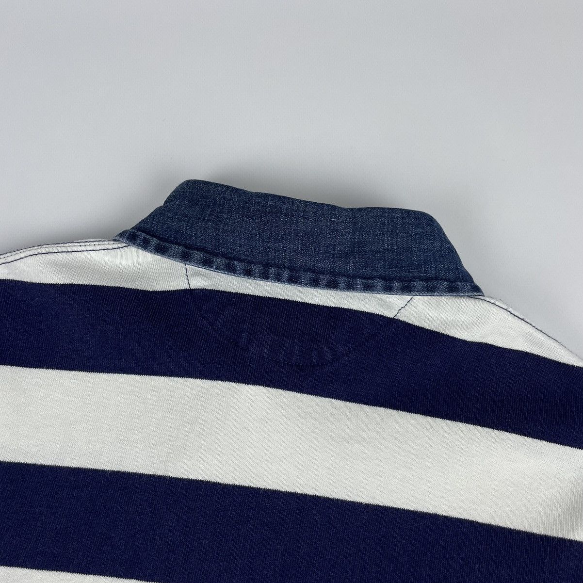 Polo Ralph Lauren Polo Ralph Lauren Vintage Rugby Striped Long Sleeve Size US XL / EU 56 / 4 - 11 Thumbnail