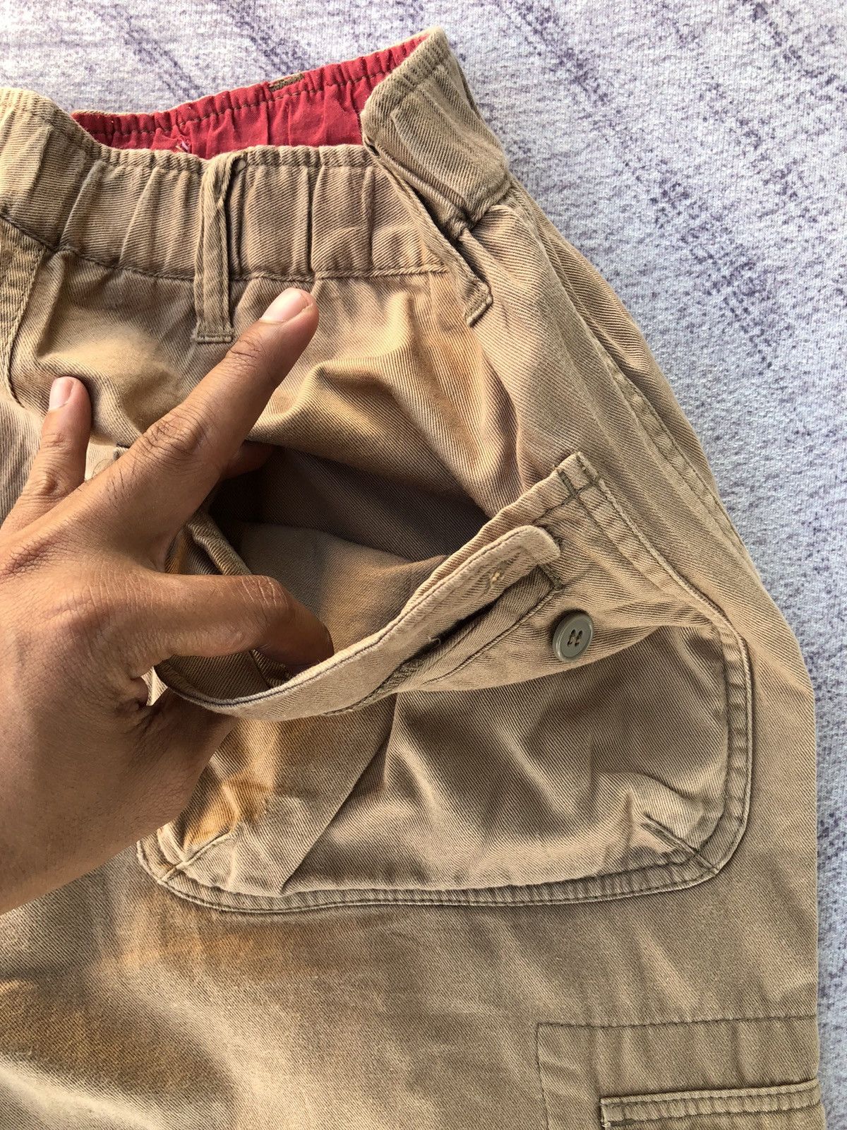 Japanese Brand Faded Cargo Baggie Lindstorm Multipocket Tactical Size US 29 - 15 Thumbnail