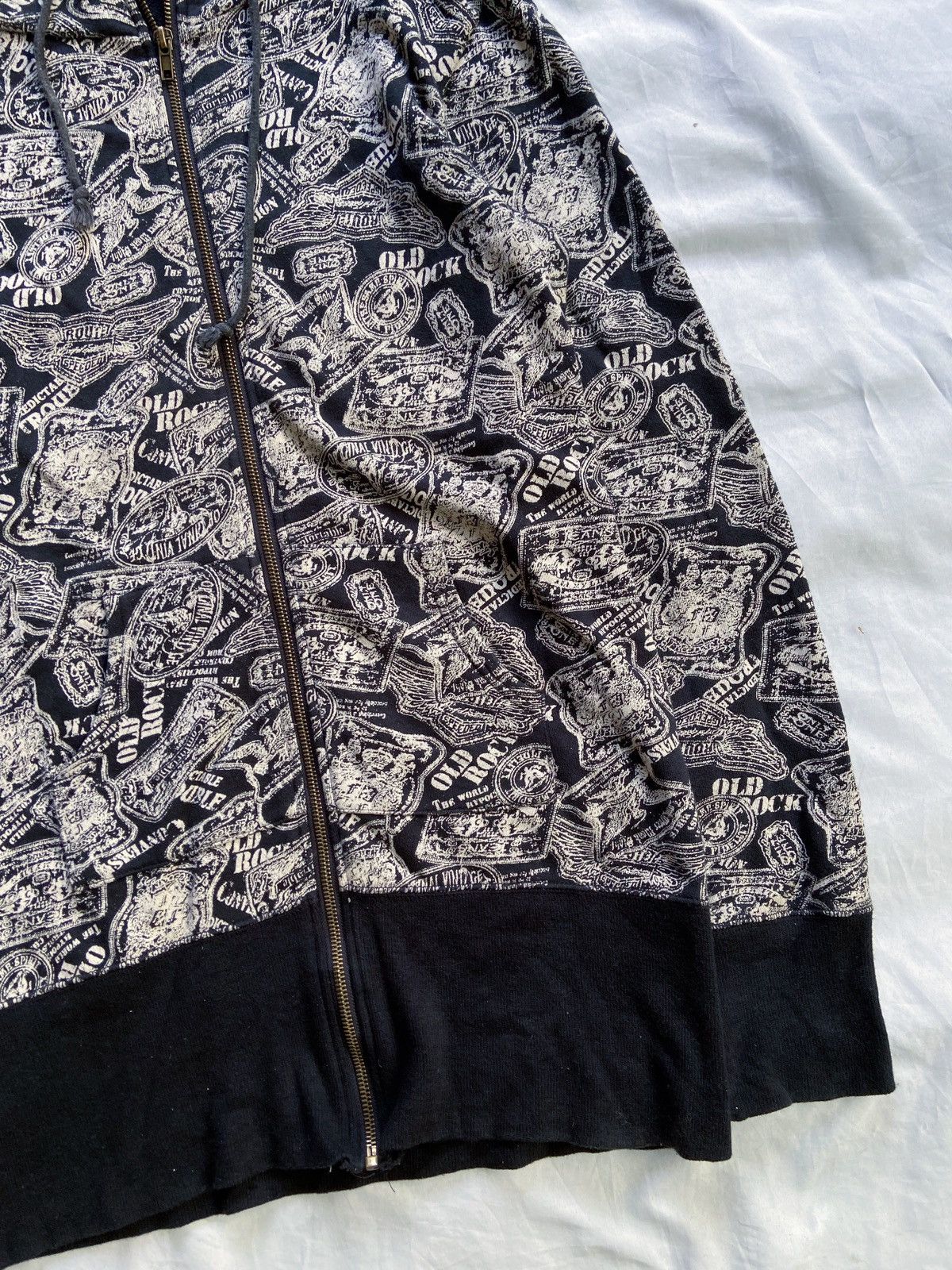Japanese Brand ANTIPODE OLD ROCK PRINTED ZIP HOODIE hysteric glamour style Size US M / EU 48-50 / 2 - 5 Thumbnail