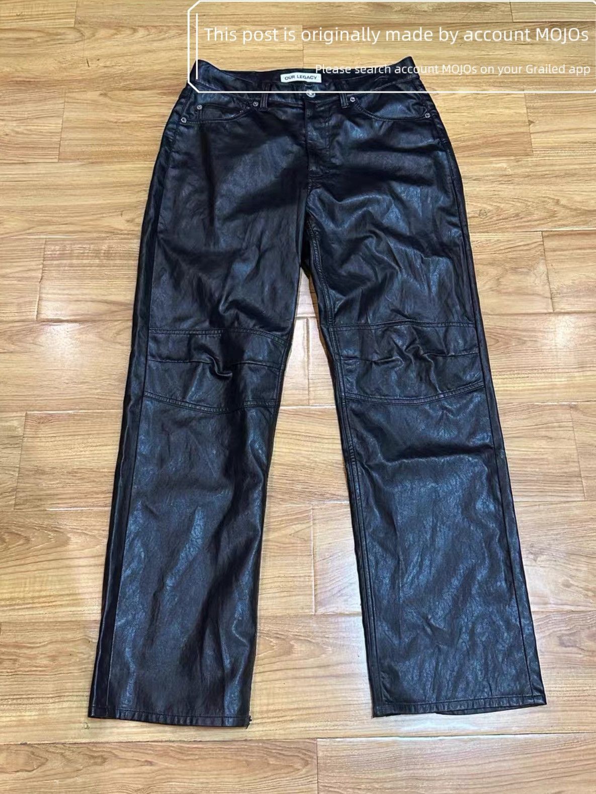 Our Legacy Sz 31 Our Legacy 21AW Formal Moto Cut Leather Denim mojos745 Size US 31 - 2 Thumbnail