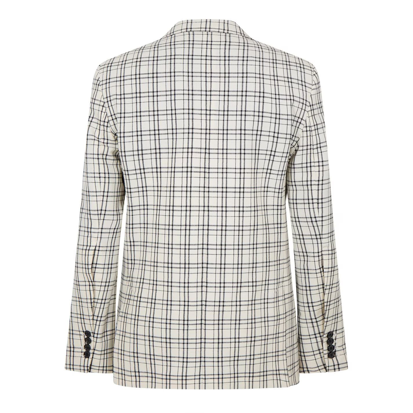 AMI o1g2r1mq0326 Check Virgin Wool Single Breasted Blazer Size US XL / EU 56 / 4 - 2 Thumbnail