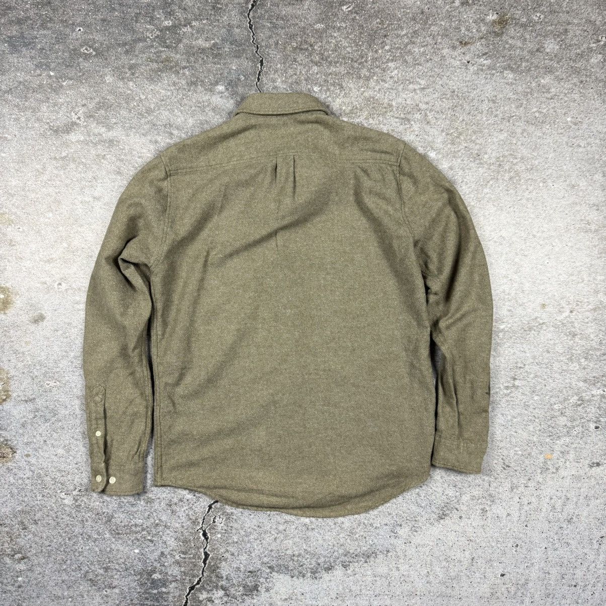 Samsoe Samsoe Samsøe Samsøe Liam NF Shirt – Dark Olive Melange – Size M Size US M / EU 48-50 / 2 - 2 Thumbnail