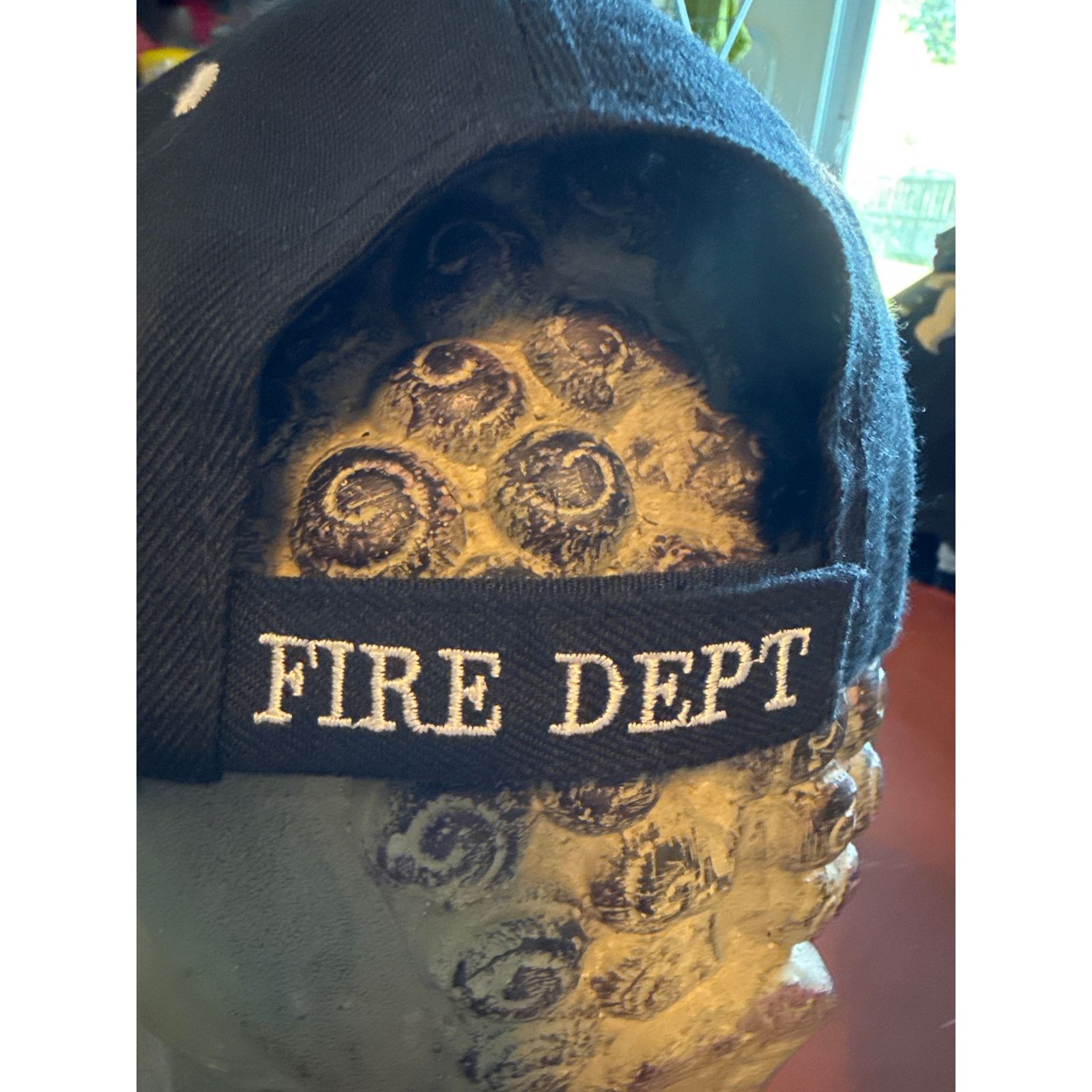 Other Fire Department Hat Orange Flames “First In Last Out” Size ONE SIZE - 3 Thumbnail