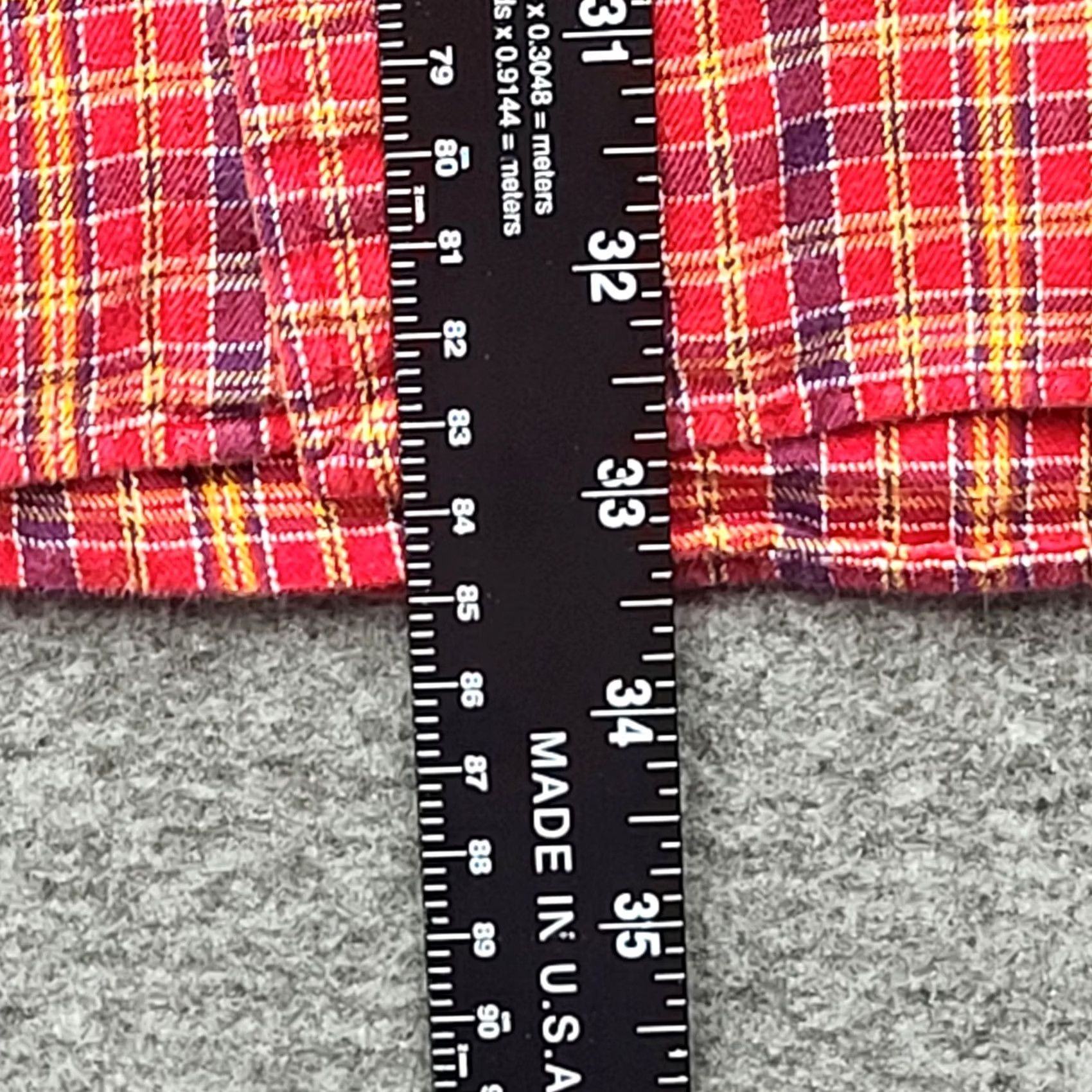 Polo Ralph Lauren VINTAGE Polo Ralph Lauren Shirt Big & Tall 3X Mens Plaid Button-Down Long Sleeve Collar Polo Pony Red/Yellow/Navy Size US XXL / EU 58 / 5 - 7 Thumbnail