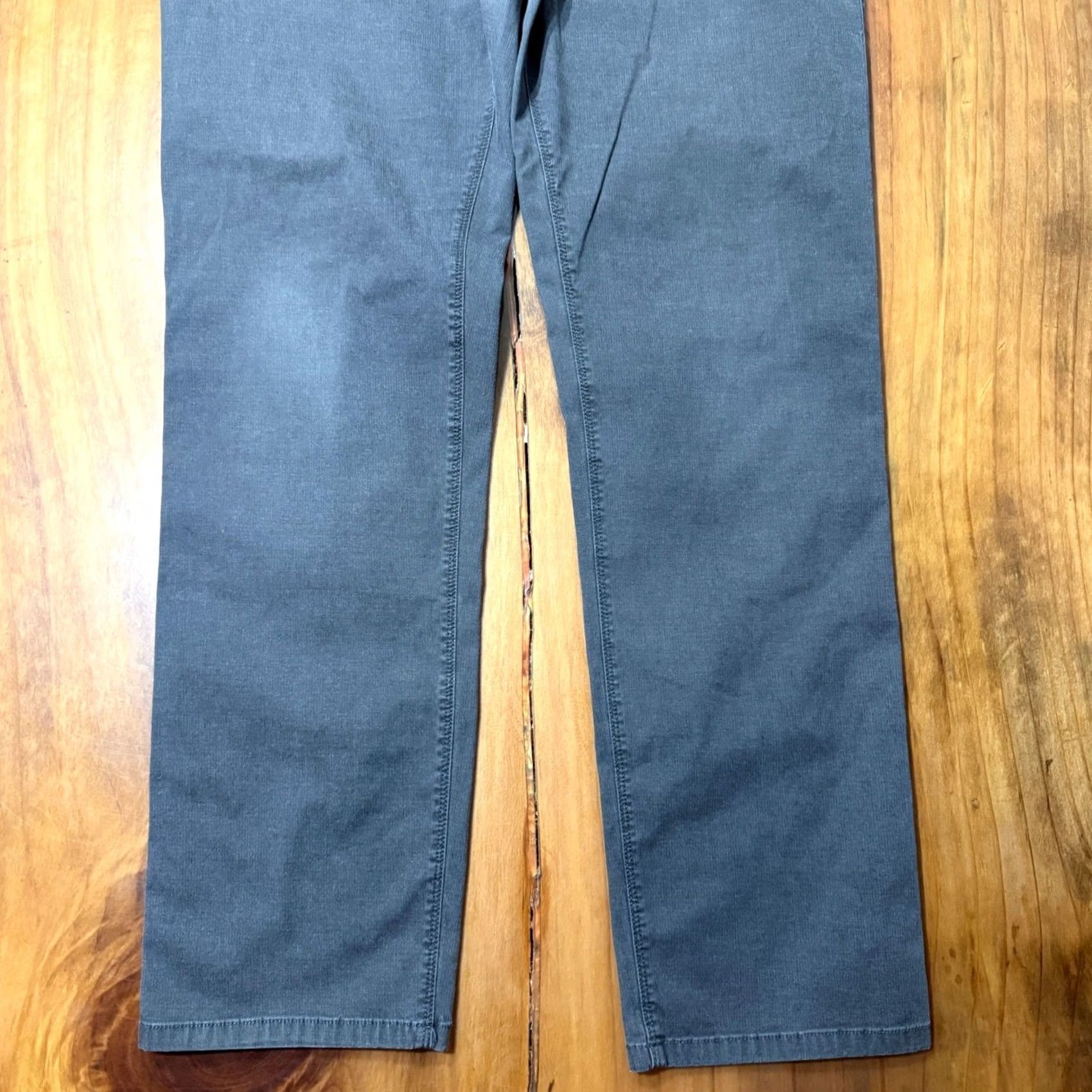 Prana prAna Mens Pants 35x30 Gray Cotton Straight 5-Pocket Chino Vintage No Size US 35 - 2 Thumbnail