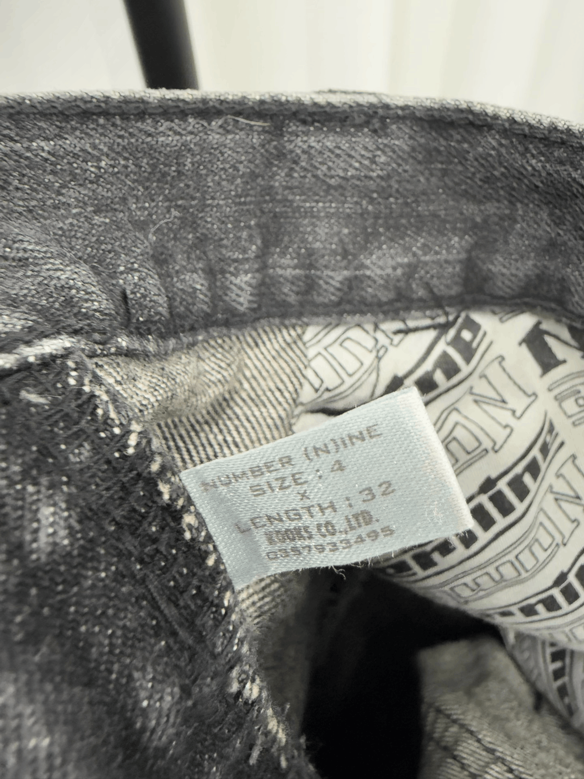 Number (N)ine Sz 4 NUmber Nine 01SS Bullet Hole Distressed