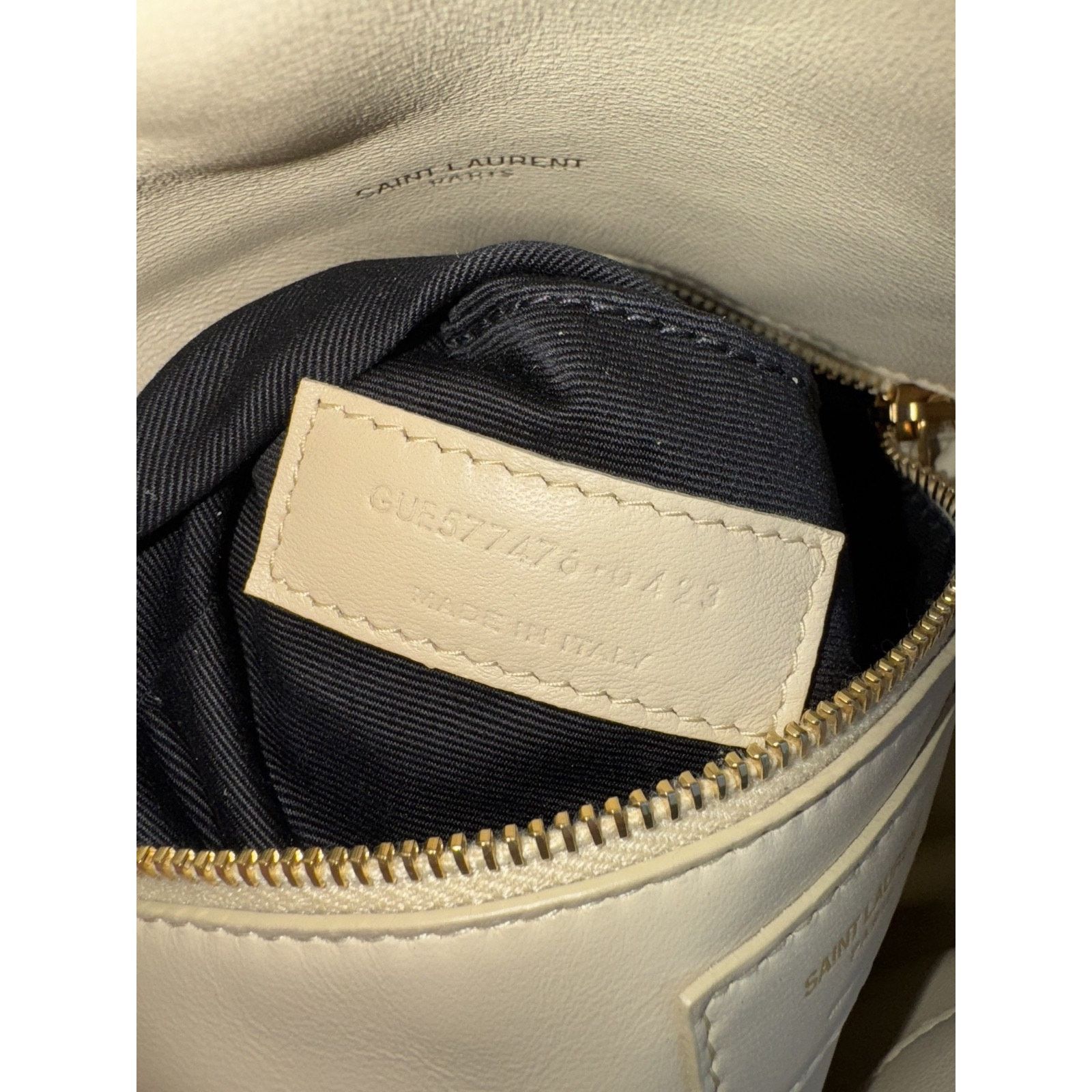 Yves Saint Laurent Saint Laurent YSL Burro Beige Leather Shoulder Crossbody Bag Size ONE SIZE - 20 Thumbnail