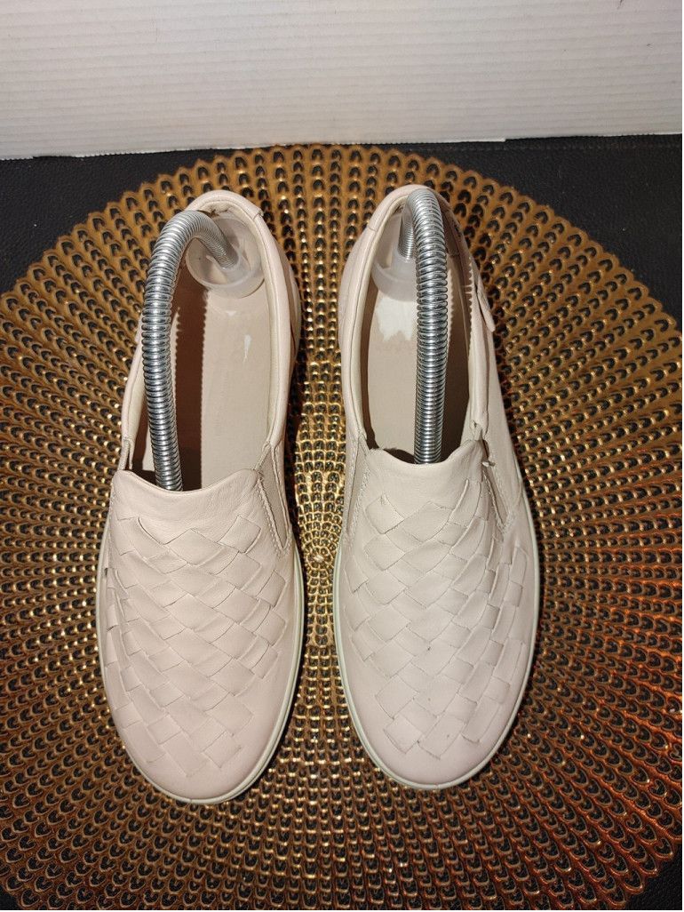 Ecco Ecco Leather Basket Weave Slip-ons Size 36 Size US 5.5 / IT 35.5 - 3 Thumbnail