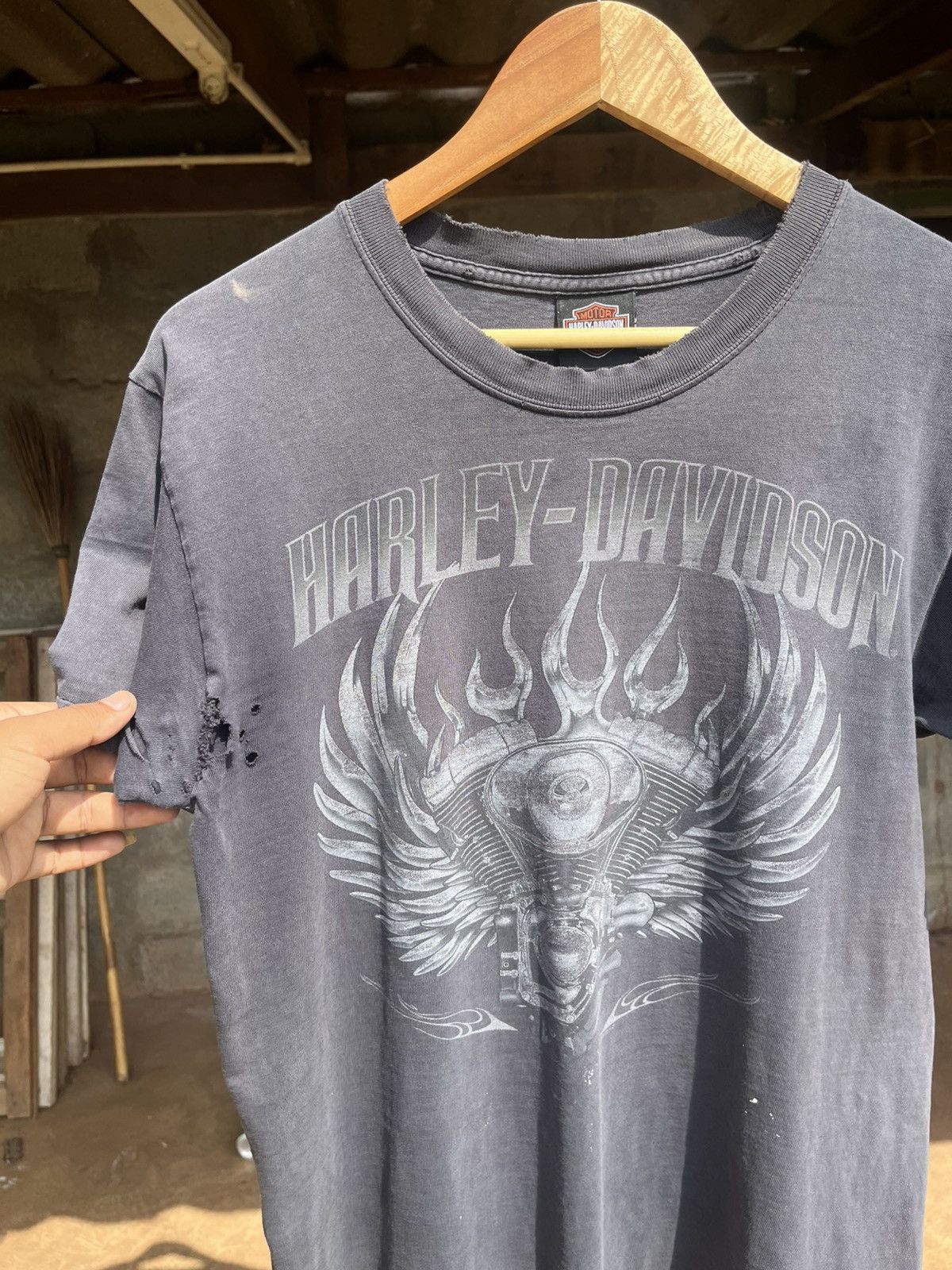 Vintage Thrashed faded h-d Distressed Size US L / EU 52-54 / 3 - 2 Thumbnail