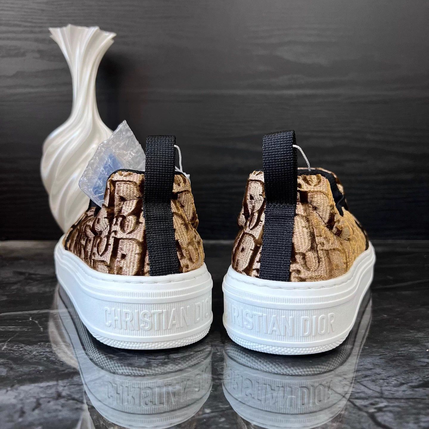 Dior Dior 1247 38.5 bronze allover print velvet Size US 7.5 / IT 37.5 - 4 Thumbnail