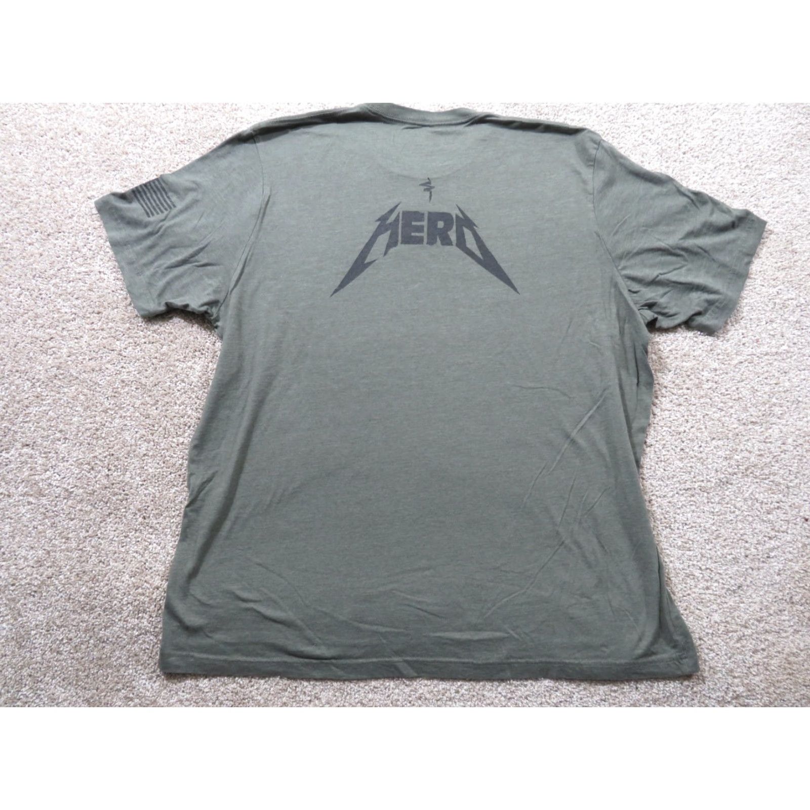 Gildan Gildan T-Shirt Men XL Gray Multicolor US Flag Pray Hero VTG Eternity Popular Graphic Print Short Sleeve Crew Neck Regular Fit Size US XL / EU 56 / 4 - 4 Thumbnail