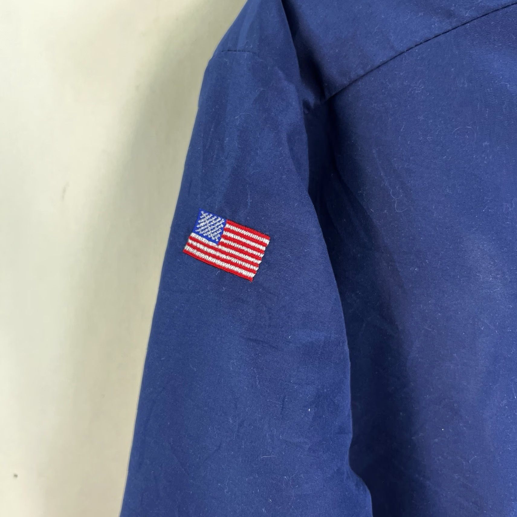 Union Line NJ Laborers #3 Jacket Mens 2XL Blue Quilt Lined USA Made 2XL Wool?
