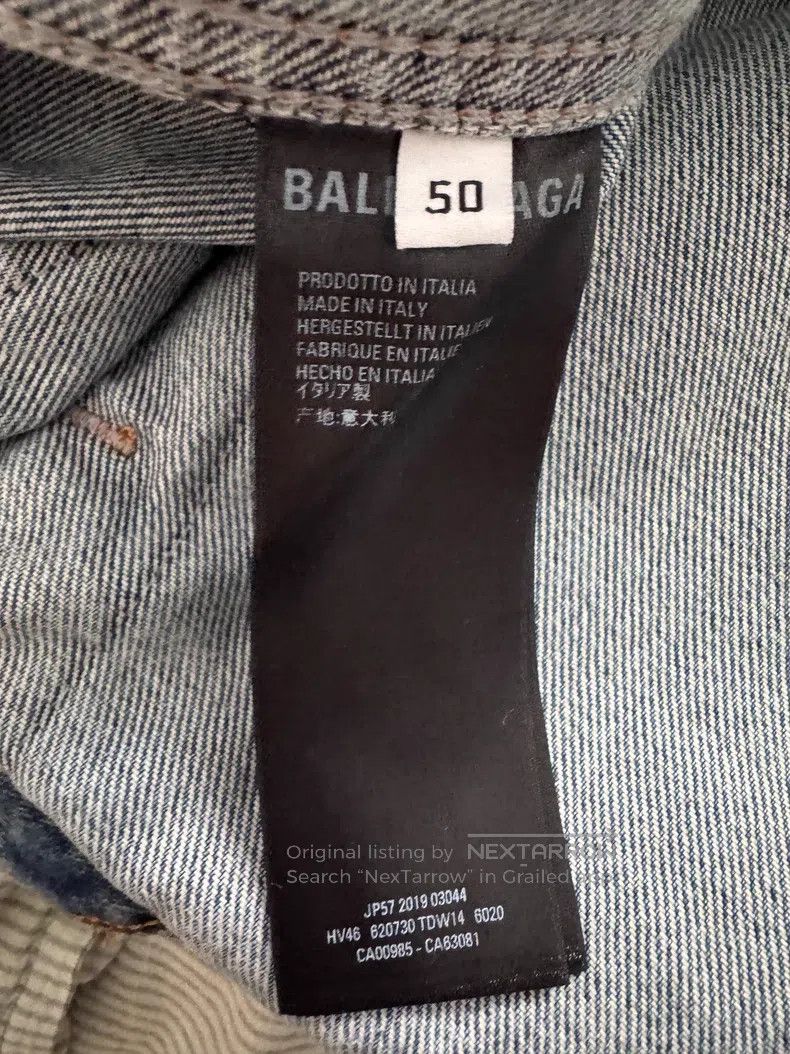 Balenciaga Balenciaga Mastercard Embroidered Logo Washed Denim Jacket Size US M / EU 48-50 / 2 - 3 Thumbnail