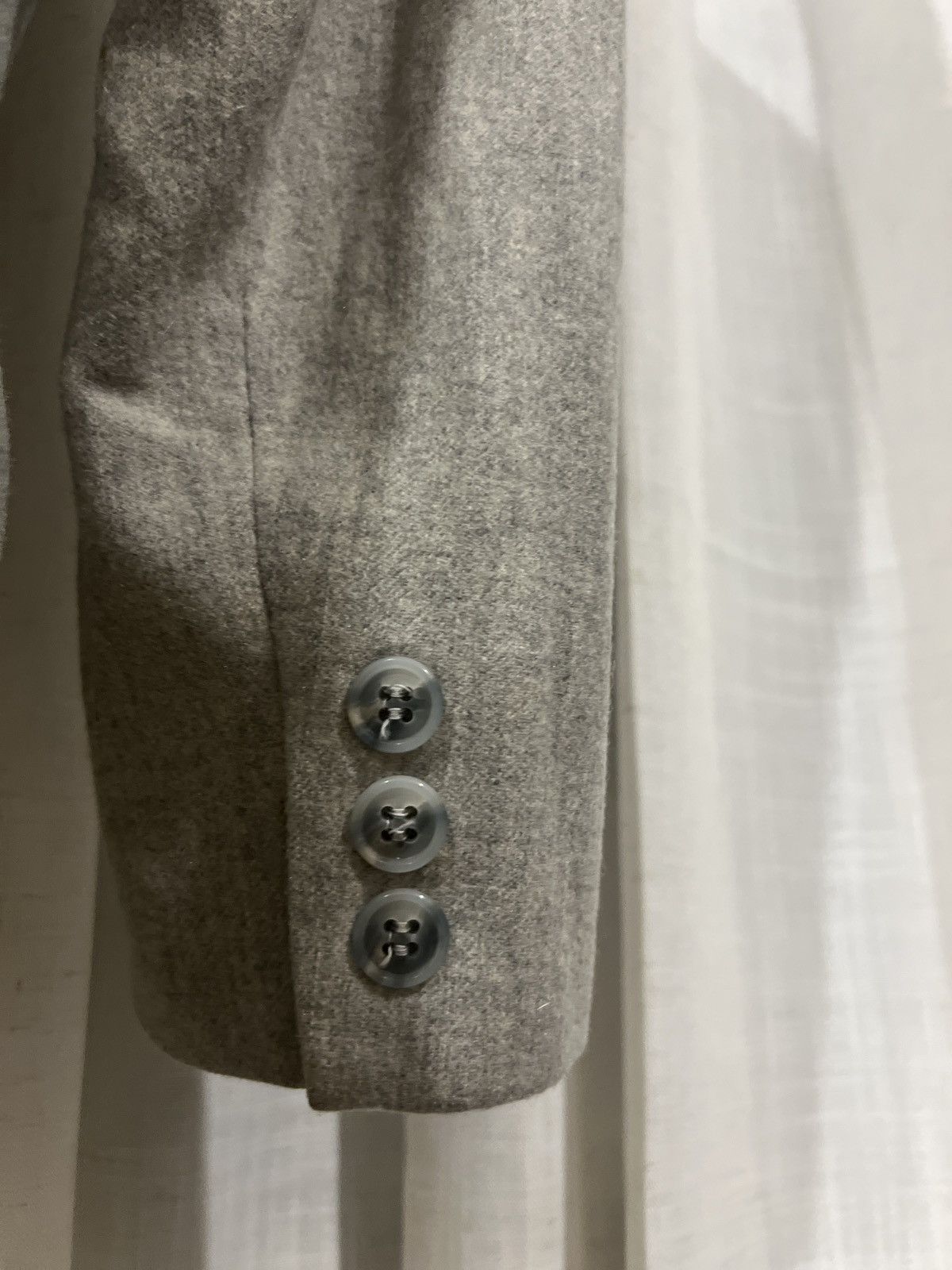 Pendleton Light Grey Vintage Pendleton Fitted Wool Blazer (60s–70s) Size XL / US 12-14 / IT 48-50 - 4 Thumbnail