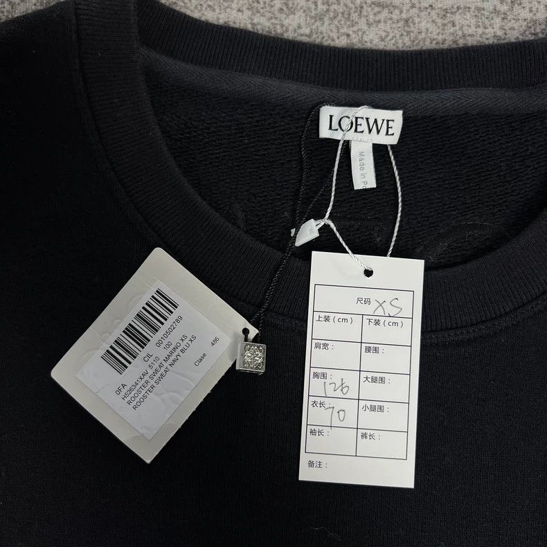 Loewe LOEWE Black embroidered rooster logo hoodie Size XS / US 0-2 / IT 36-38 - 2 Thumbnail