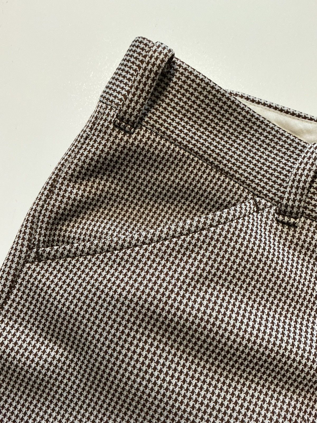 Vintage Vintage 70s Houndstooth Talon Polyester Disco Flare Pants Size US 34 / EU 50 - 11 Thumbnail