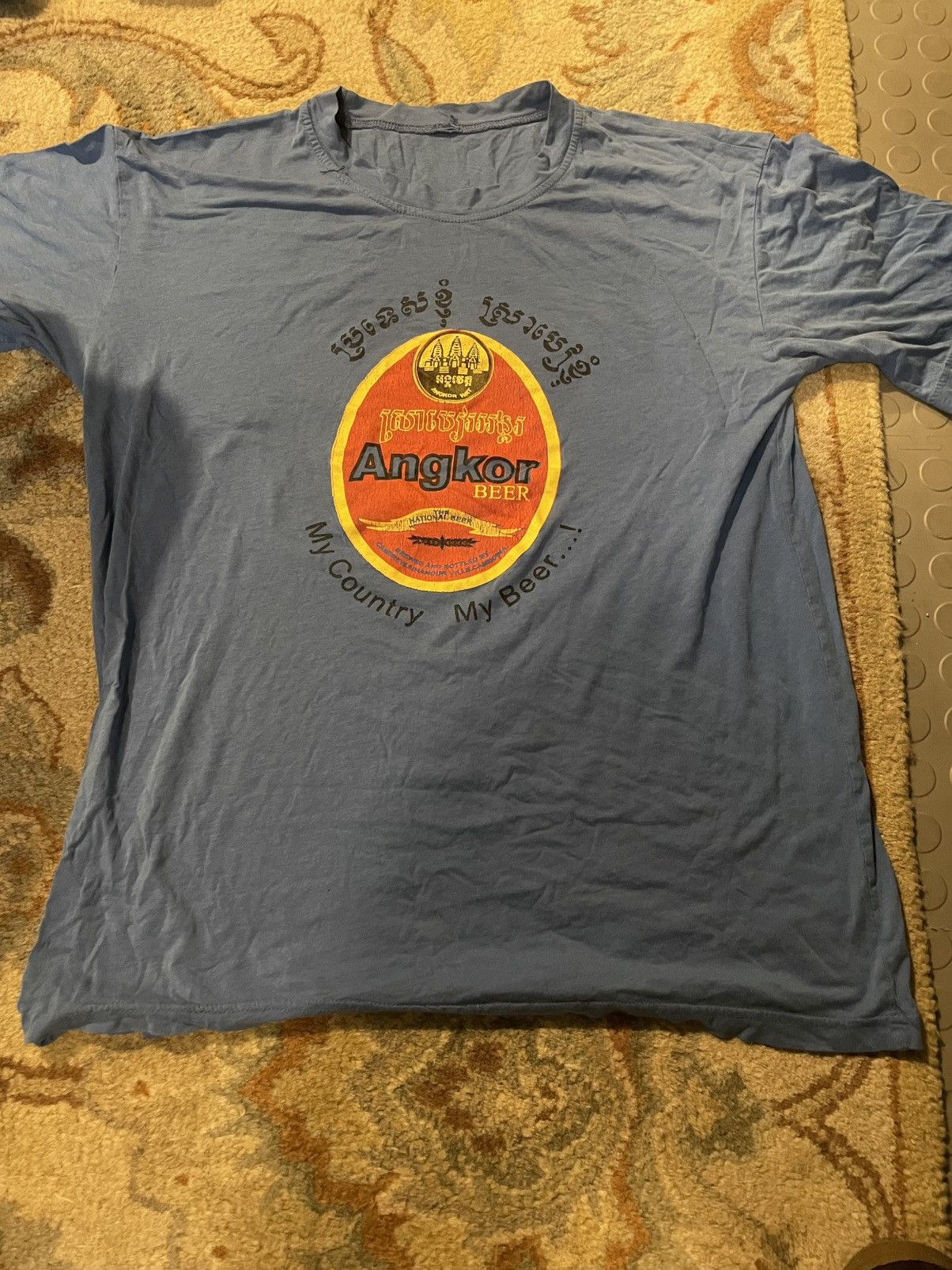 Vintage Vintage Angkor beer shirt Size US M / EU 48-50 / 2 - 2 Thumbnail