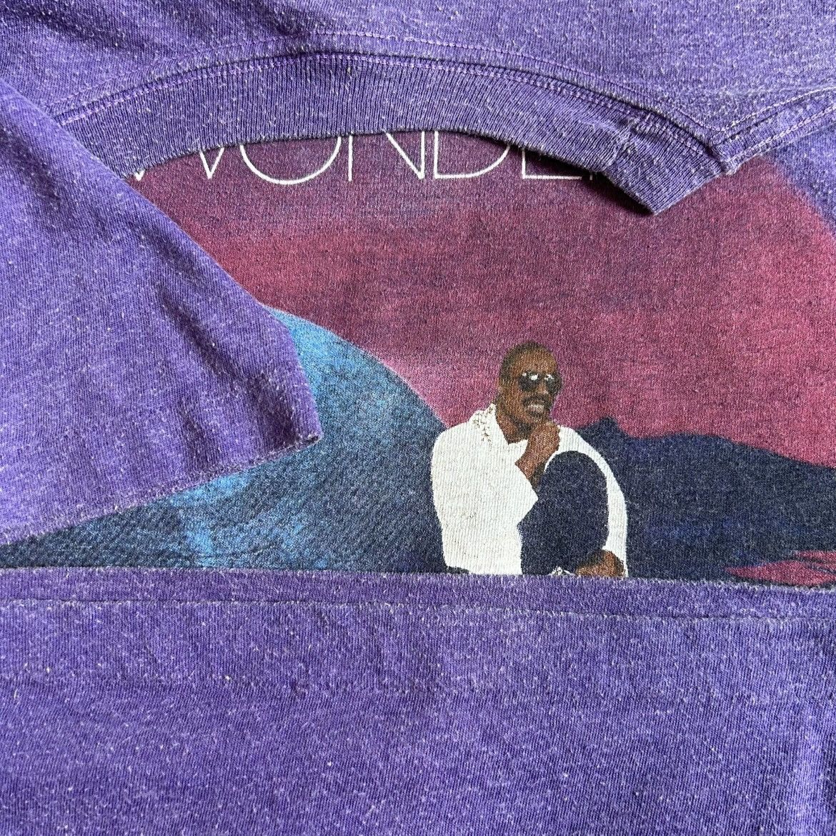 Vintage 80’s Stevie Wonder In Square Circle t-shirt Size US M / EU 48-50 / 2 - 4 Thumbnail