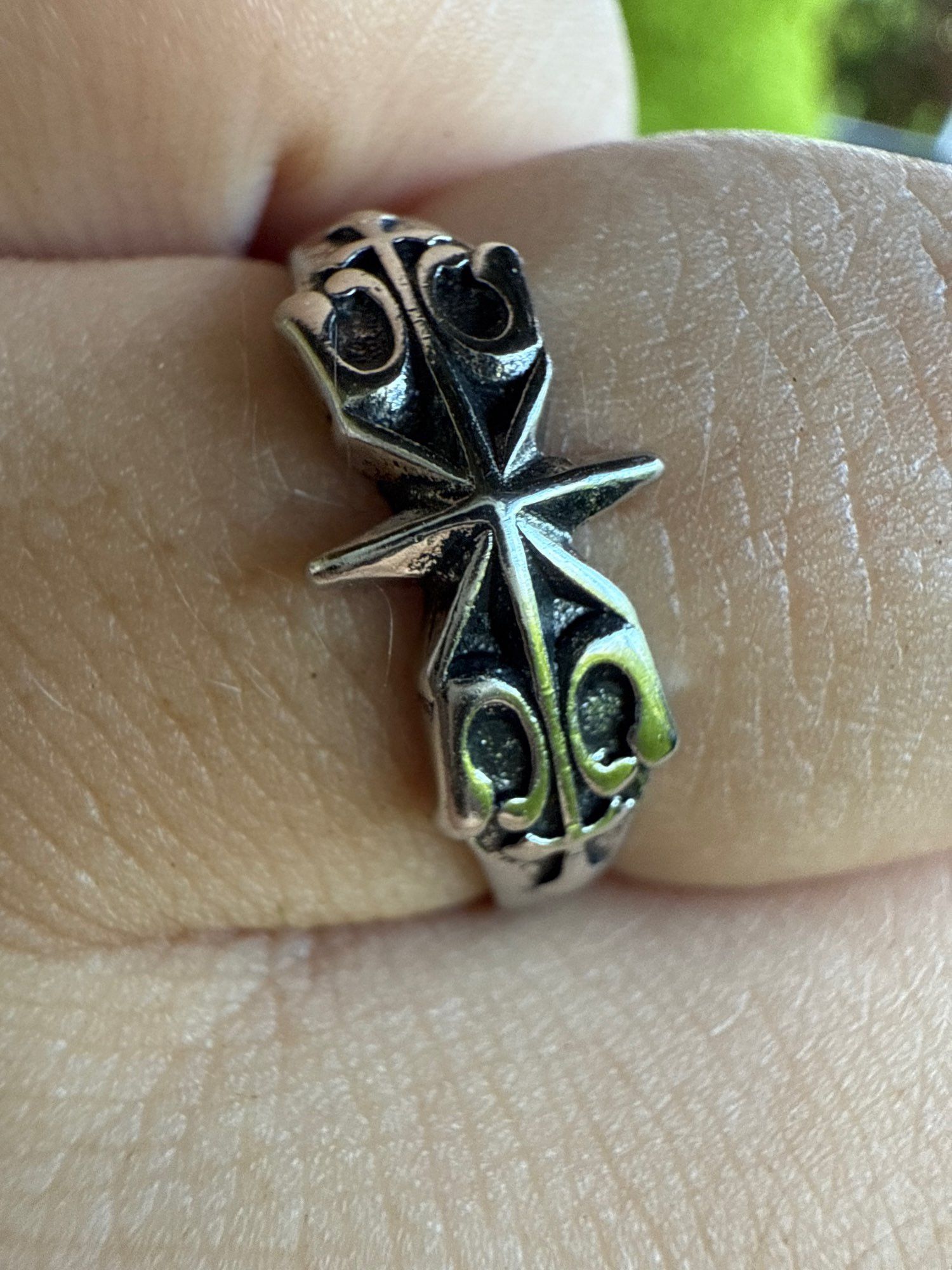 Jewelry Retro Six Point Star Adjustable Ring Size ONE SIZE - 7 Thumbnail