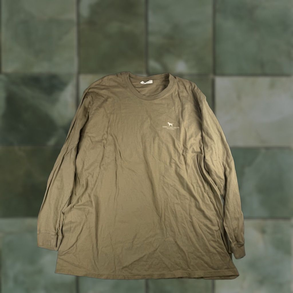 Vintage Simply Southern Men's Merican Dude Long Sleeve Graphic Tee 2XL Brown Shirt Mens Size US XXL / EU 58 / 5 - 1 Thumbnail