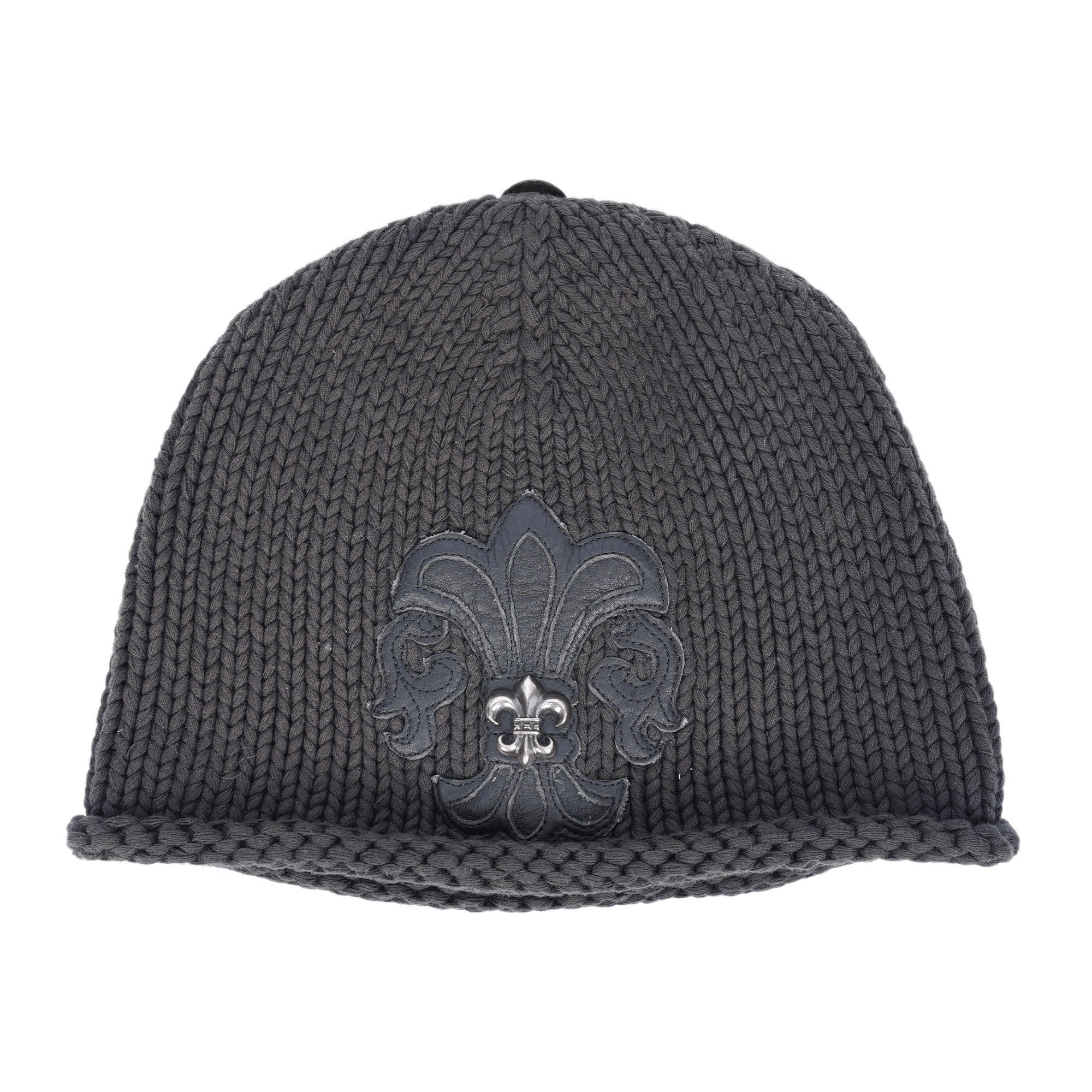 Chrome Hearts CHROME HEARTS FLEUR DE LIS CHARM BEANIE WITH HARDWARE Size ONE SIZE - 1 Thumbnail