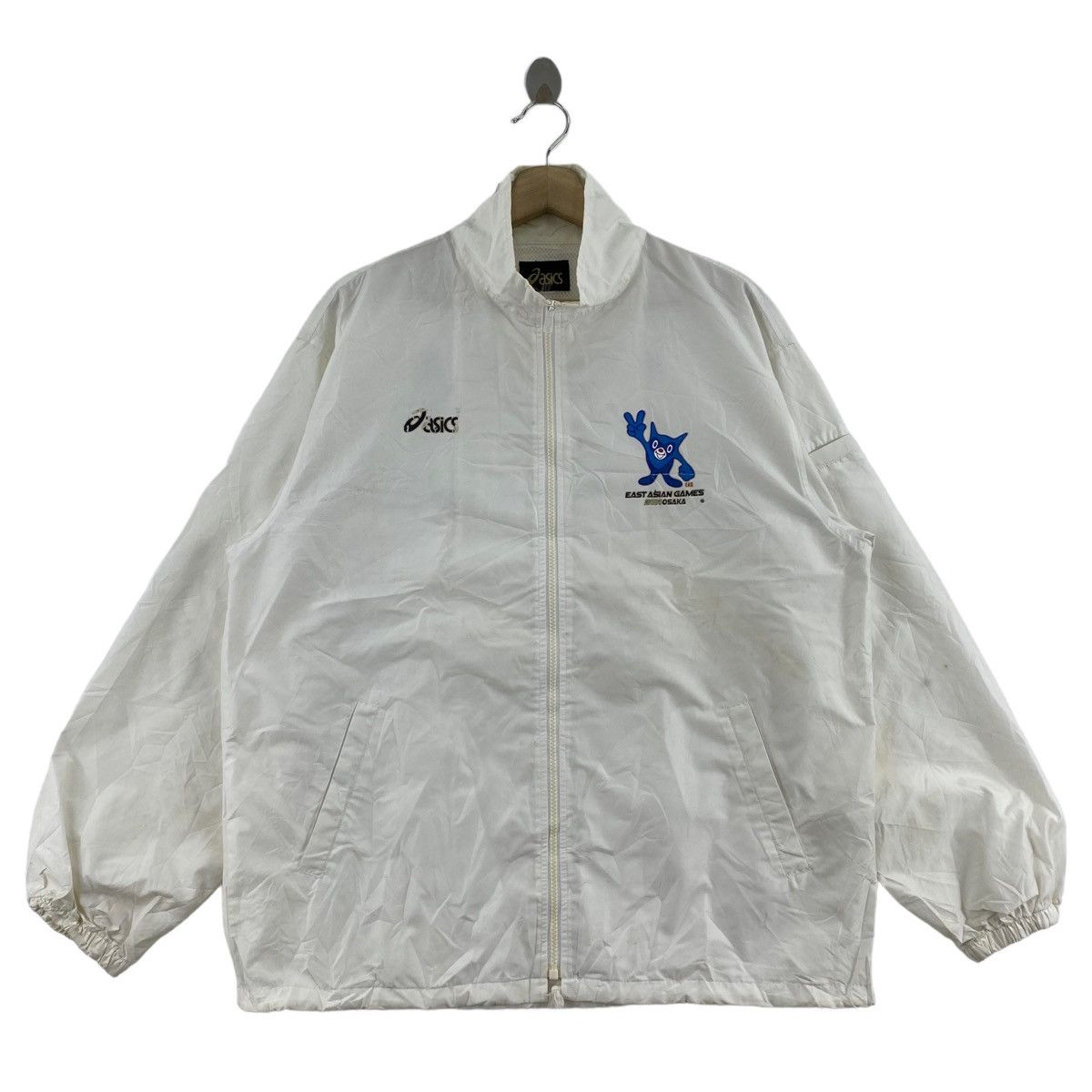 Asics ASICS x EAST ASIAN Games 2001 Osaka Print Staff Windbreaker Size US XL / EU 56 / 4 - 3 Thumbnail