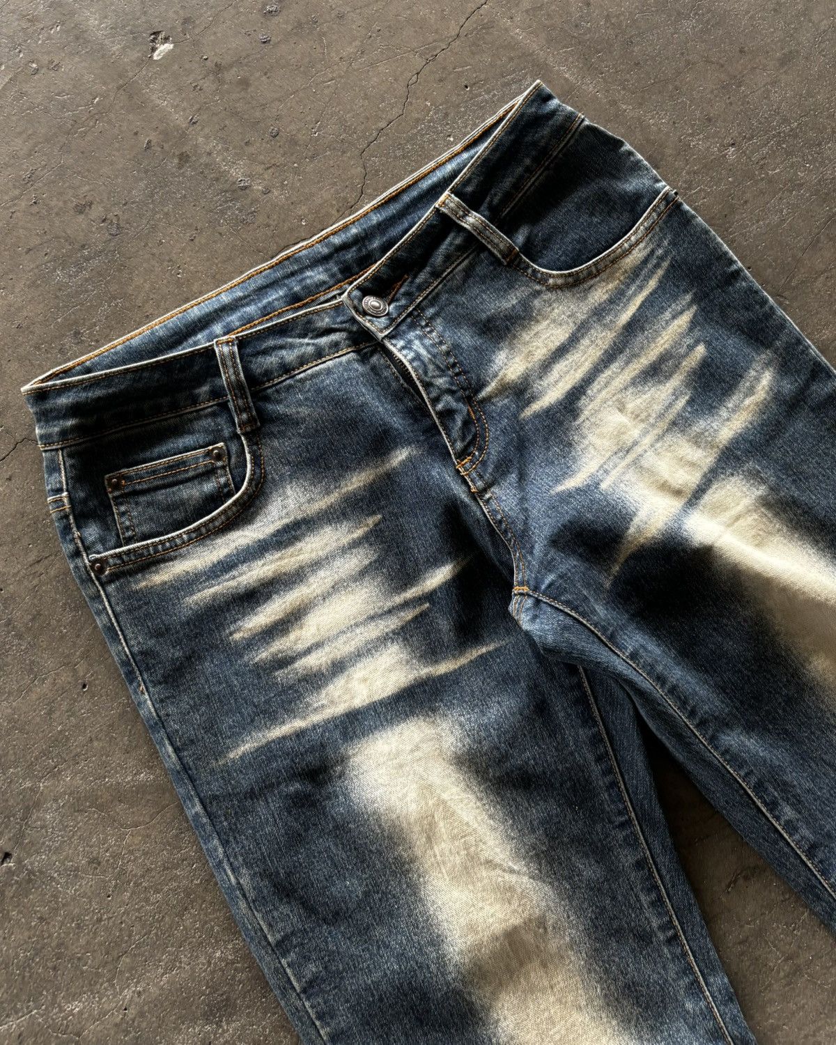 Japanese Brand Japanese Mud Washed Denim Pants Size US 29 - 3 Thumbnail