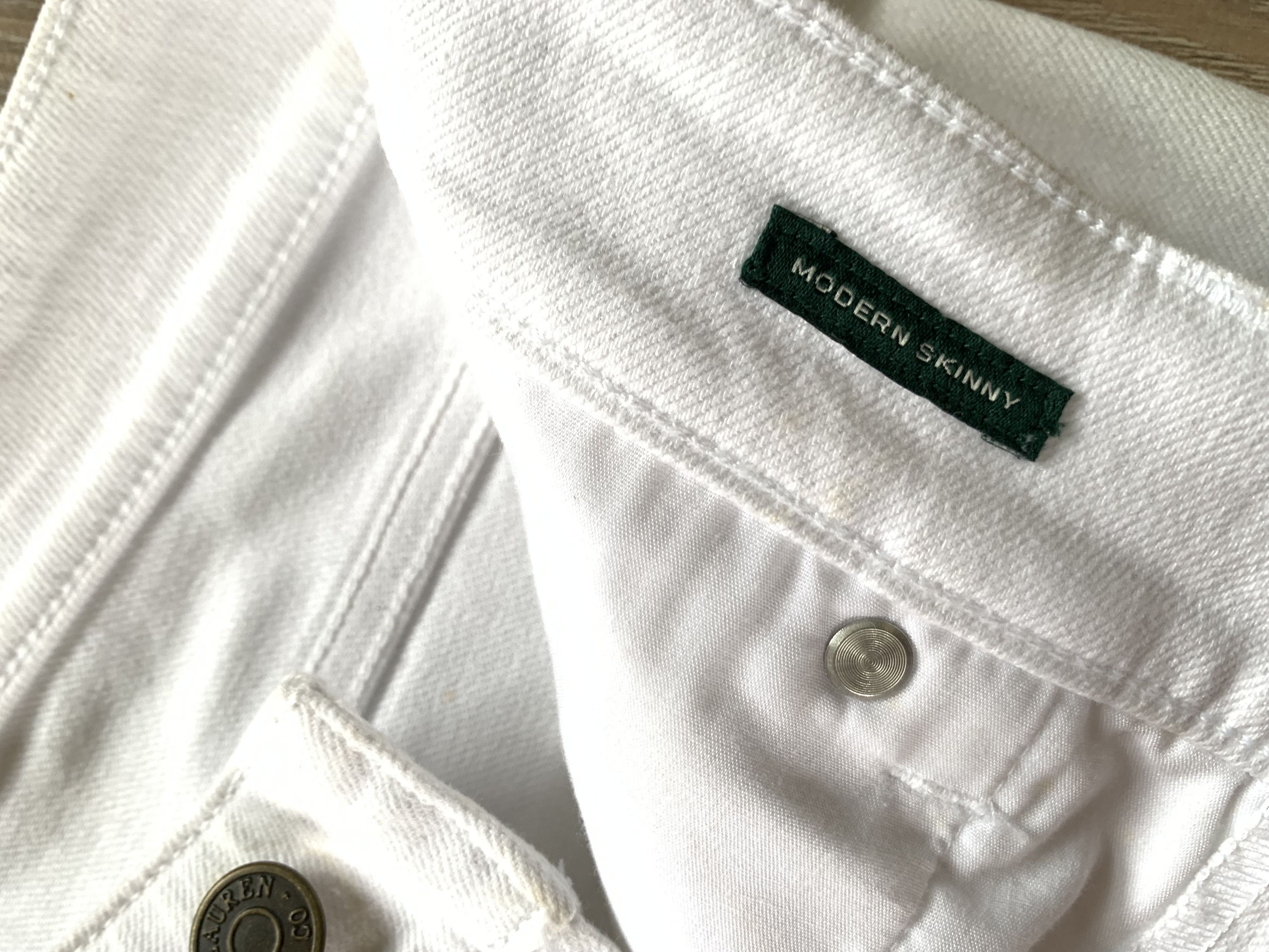 Lauren Ralph Lauren Lauren Ralph Lauren White Slim Jeans Size 31" - 9 Thumbnail