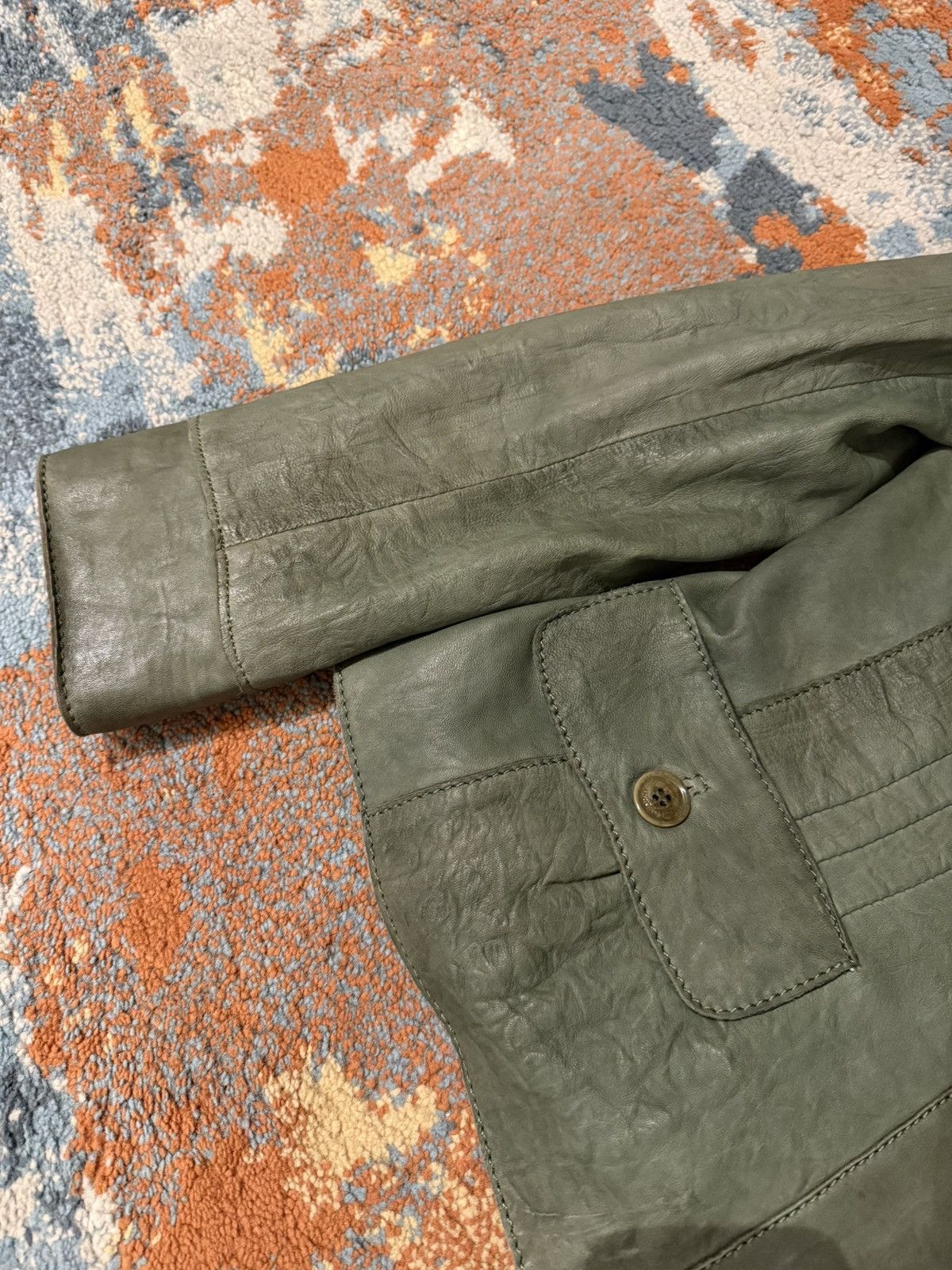 Alberta Ferretti Philosophy DI ALBERTA FERRETTI Vintage Leaher Jacket Archive Size M / US 6-8 / IT 42-44 - 6 Thumbnail