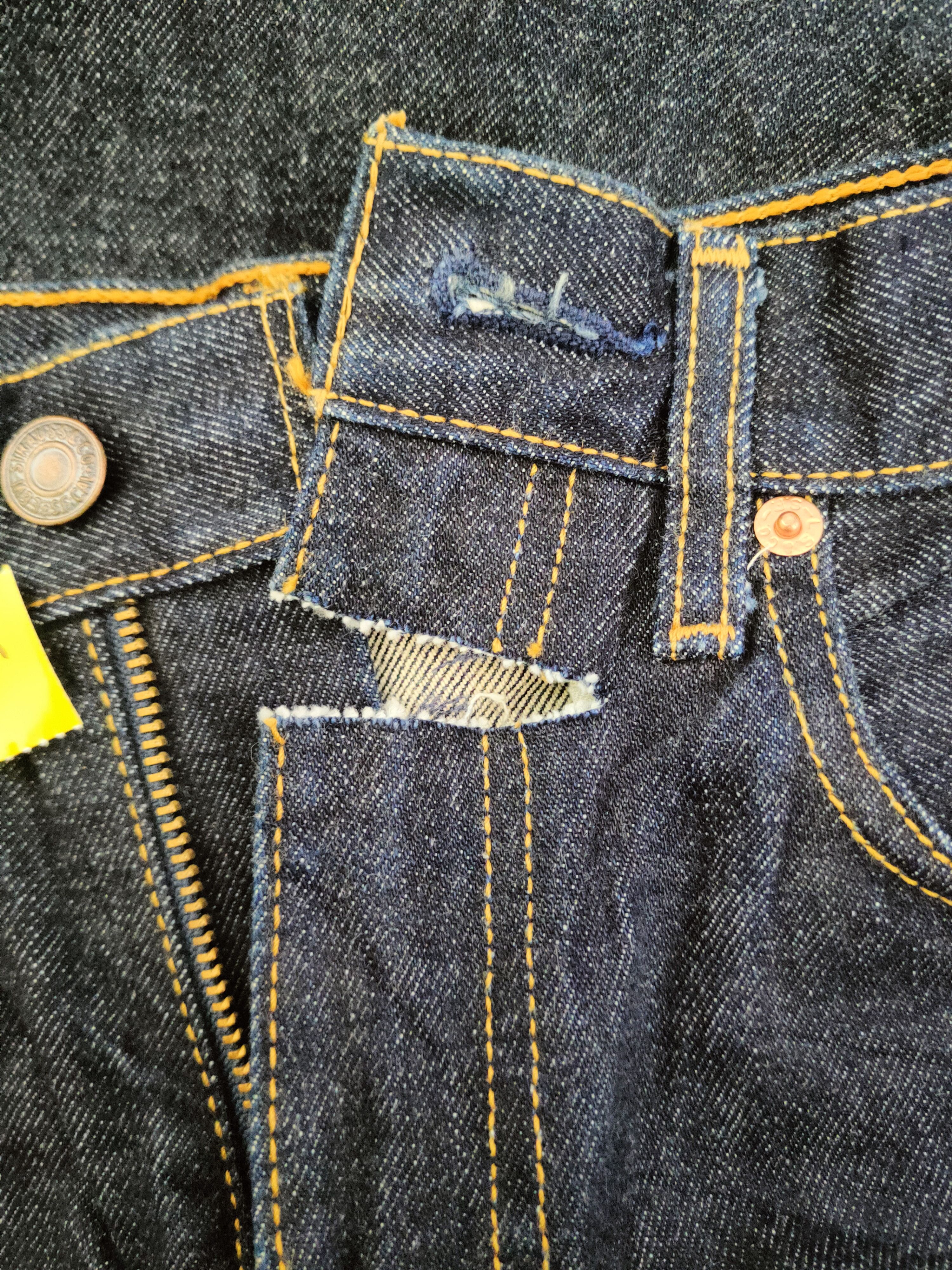 Levi's Levi's Dark Blue Distressed Ripped Jeans #S2814 Size US 27 - 17 Thumbnail