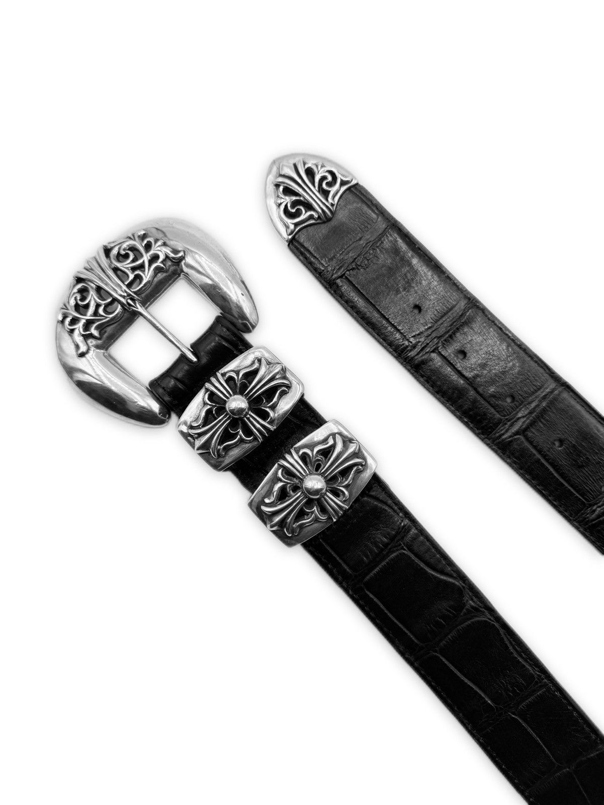 Chrome Hearts Chrome Hearts Alligator Leather 4 Piece Belt Size 38 - 3 Thumbnail