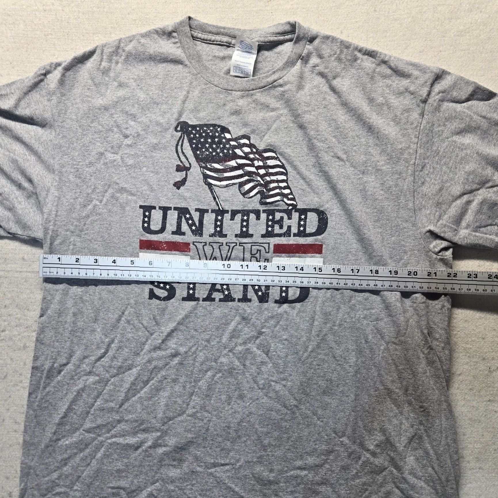 Vintage VINTAGE USA United We Stand Shirt Adult XL Gray Graphic Print Men Size US XL / EU 56 / 4 - 4 Thumbnail