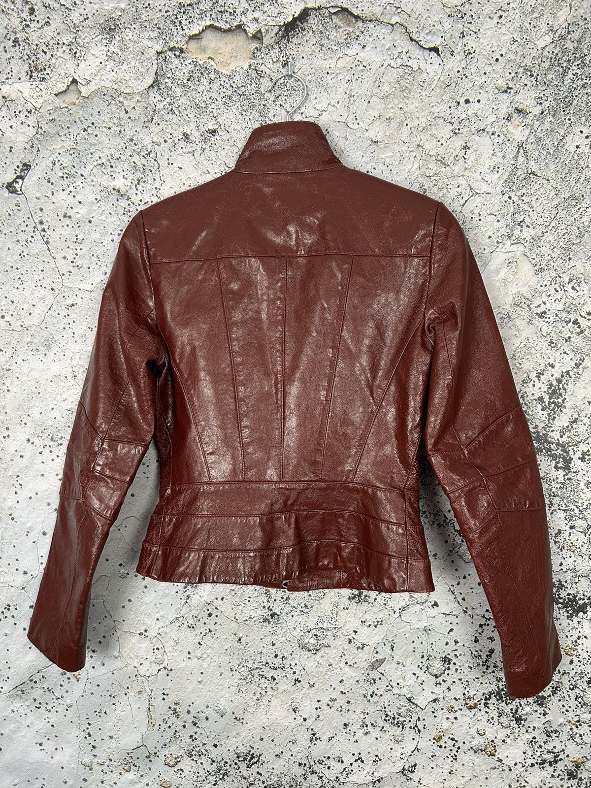 Genuine Leather Vintage Genuine Leather Avantgarde 90s Brown Jacket Size M / US 6-8 / IT 42-44 - 4 Thumbnail