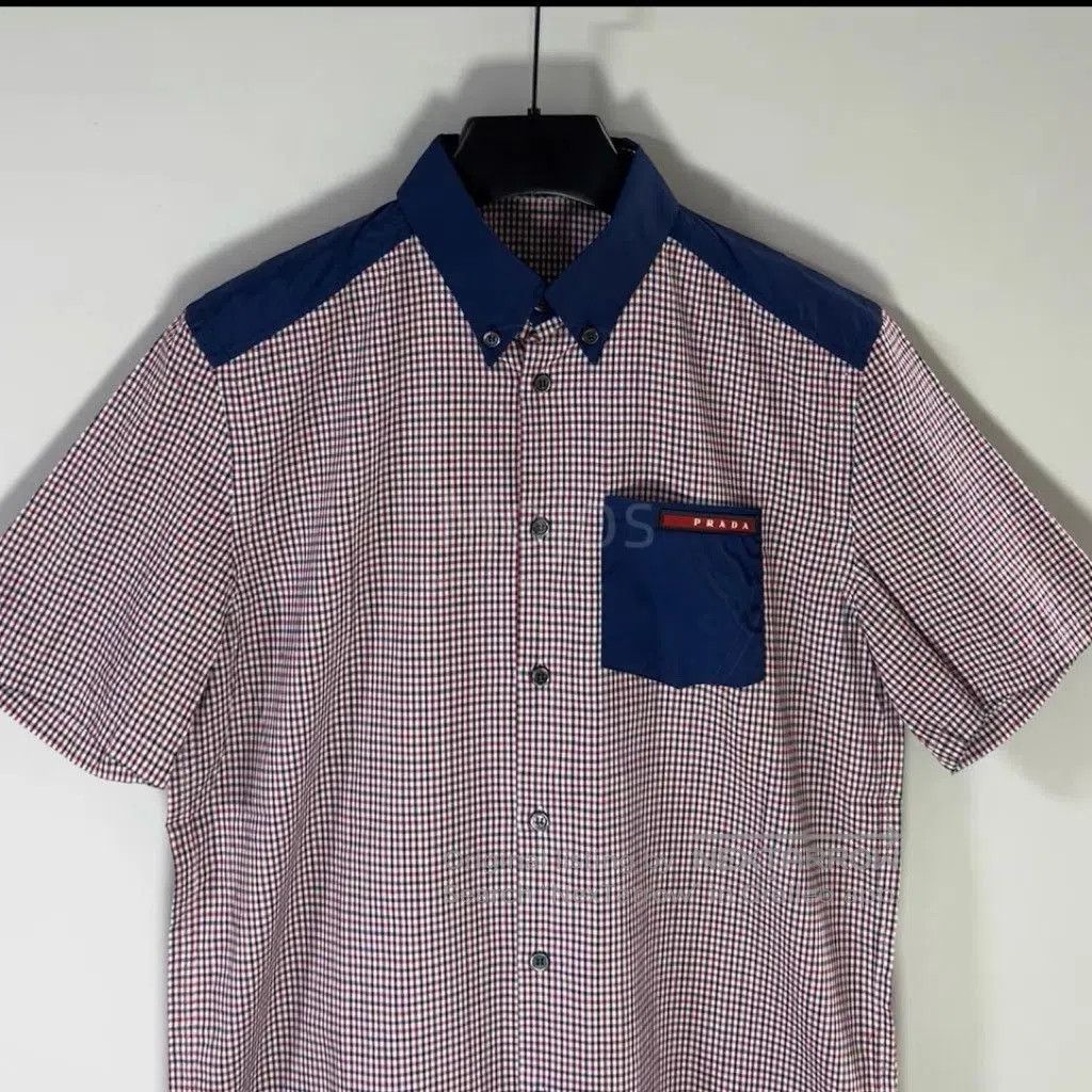 Prada Sz38 Prada Nylon Patches Joint Shirt. Size US M / EU 48-50 / 2 - 3 Thumbnail