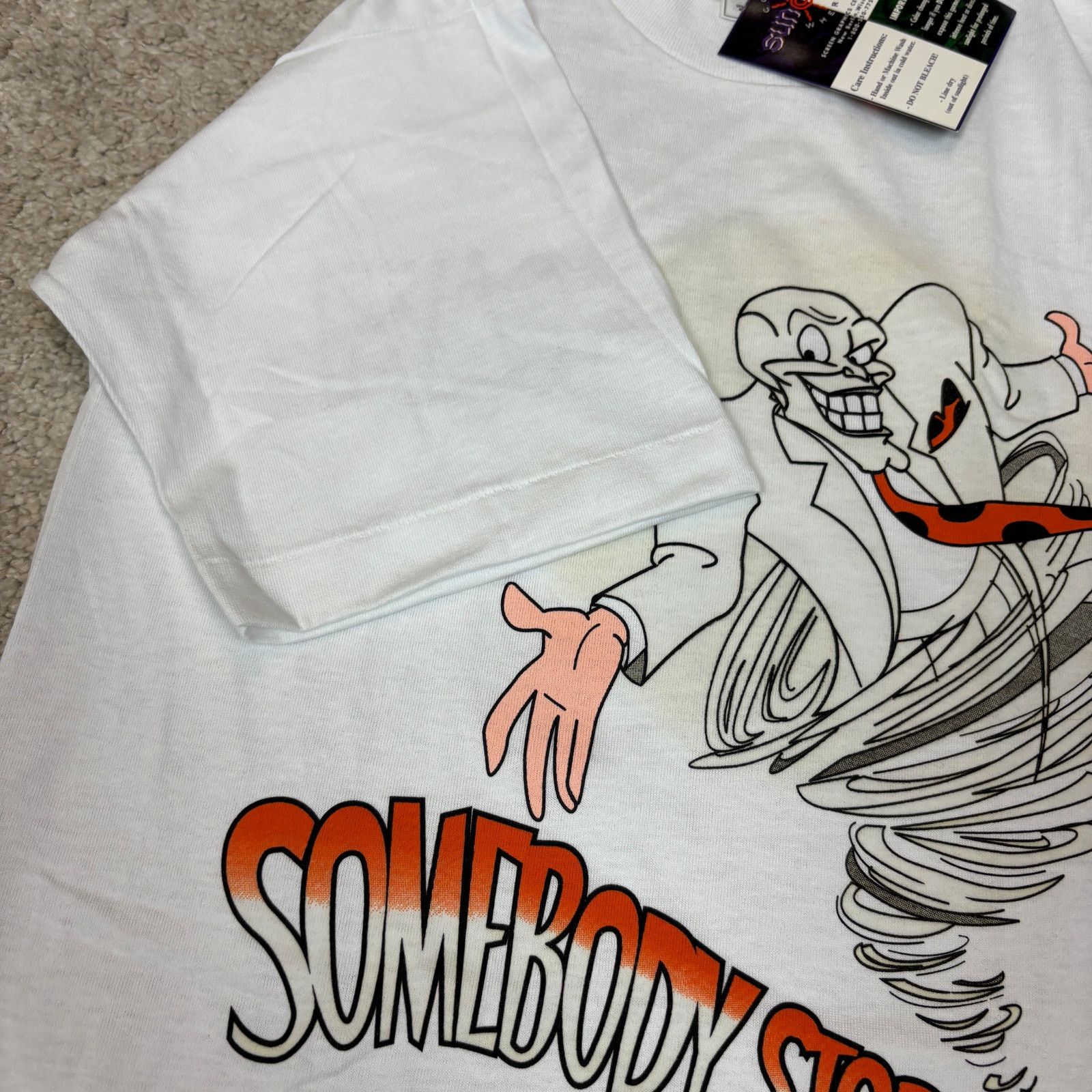 Fruit Of The Loom × Vintage Deadstock 90s The Mask Promo Somebody Stop Me Shirt Small Size US S / EU 44-46 / 1 - 7 Thumbnail