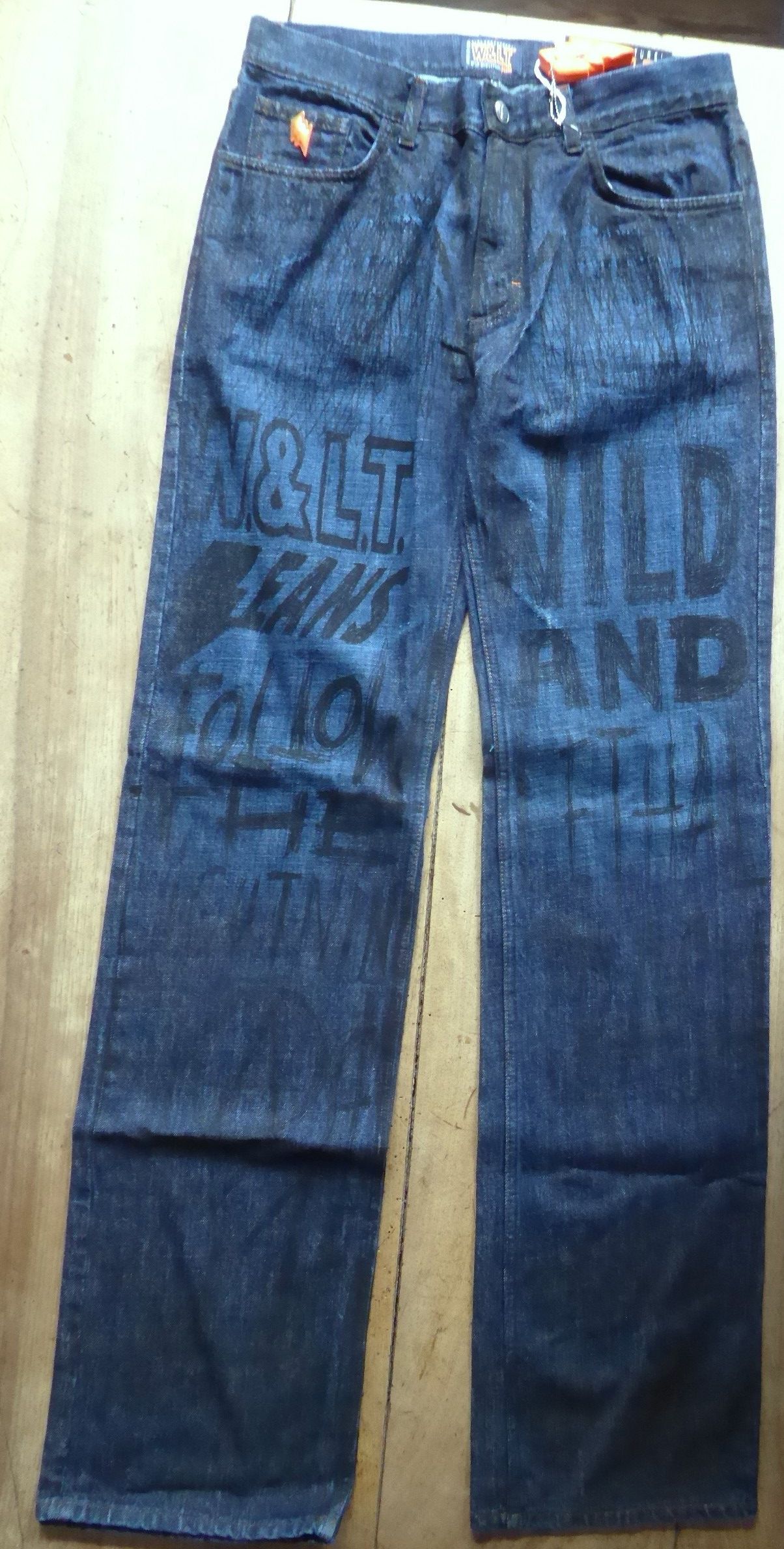 W&LT × Walter Van Beirendonck letter print denims Jeans Size US 32 / EU 48 - 2 Thumbnail