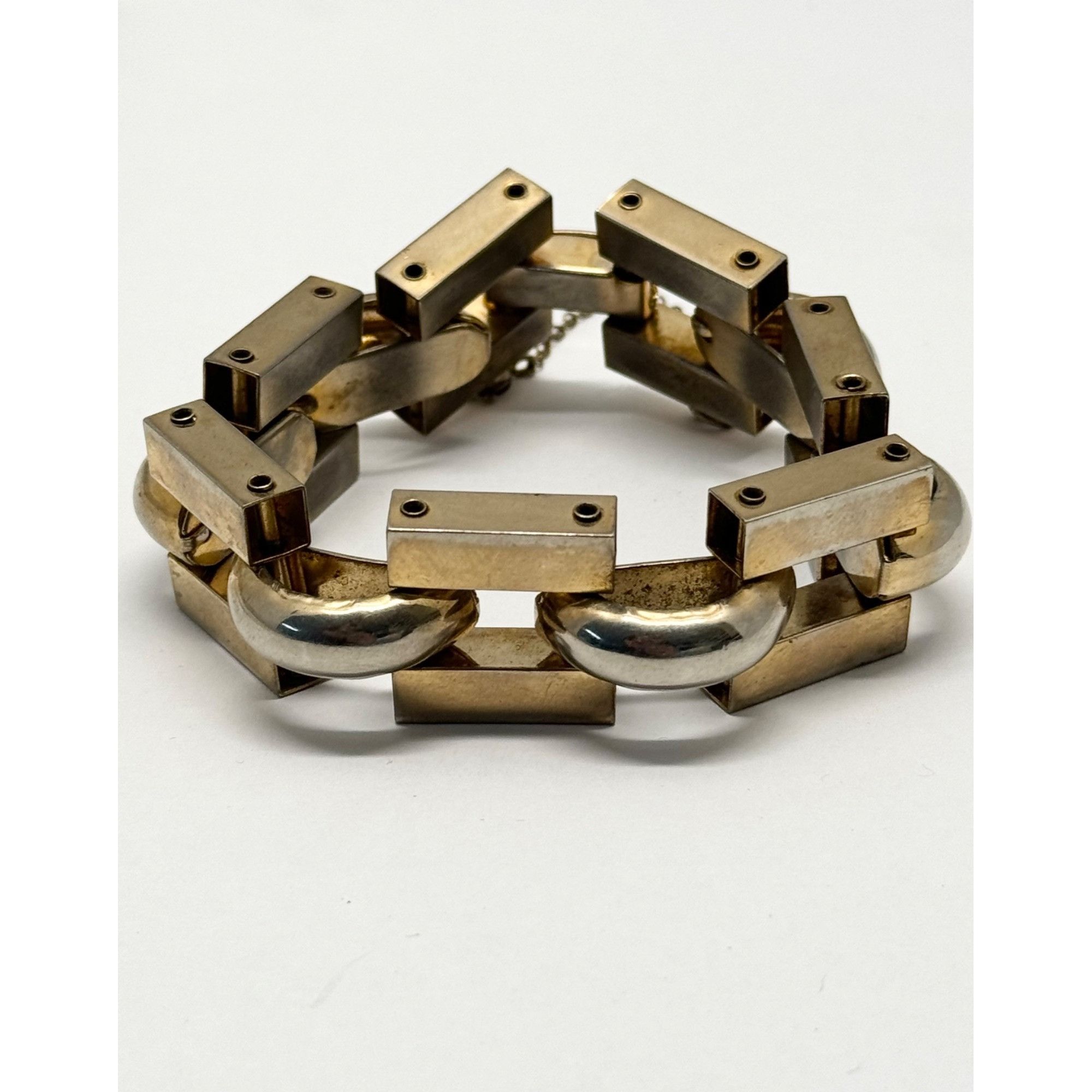 Vintage Vintage gold geometric bracelet Size ONE SIZE - 1 Thumbnail