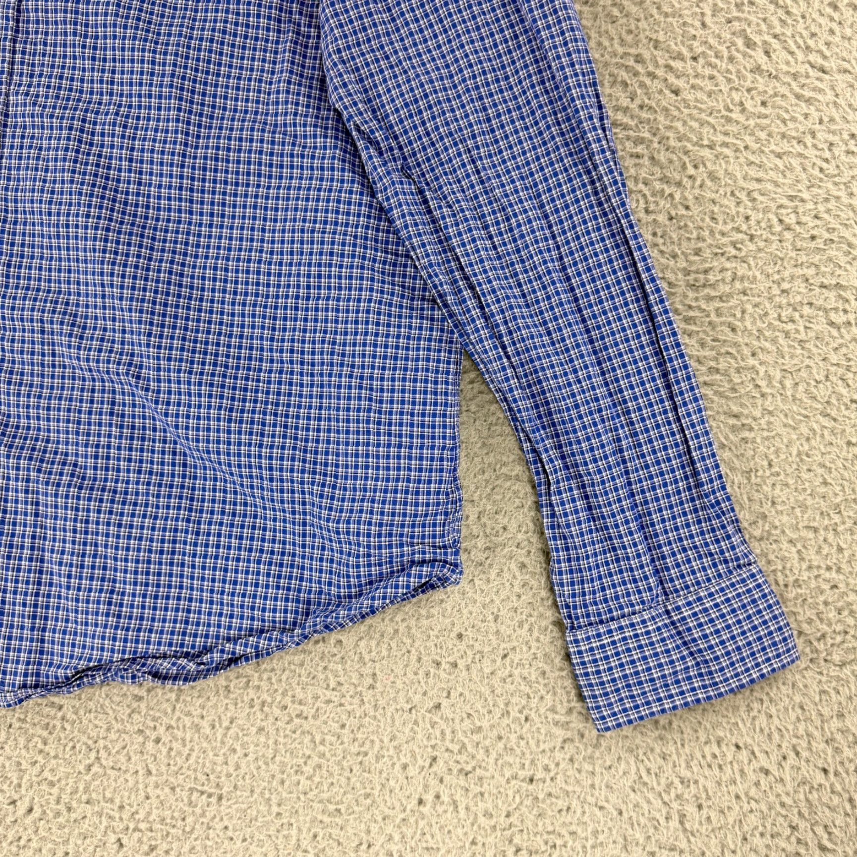 Ralph Lauren Ralph Lauren Button-Down Shirt Mens XXL Blue Plaid Long Sleeve Classic Fit Size US XXL / EU 58 / 5 - 3 Thumbnail
