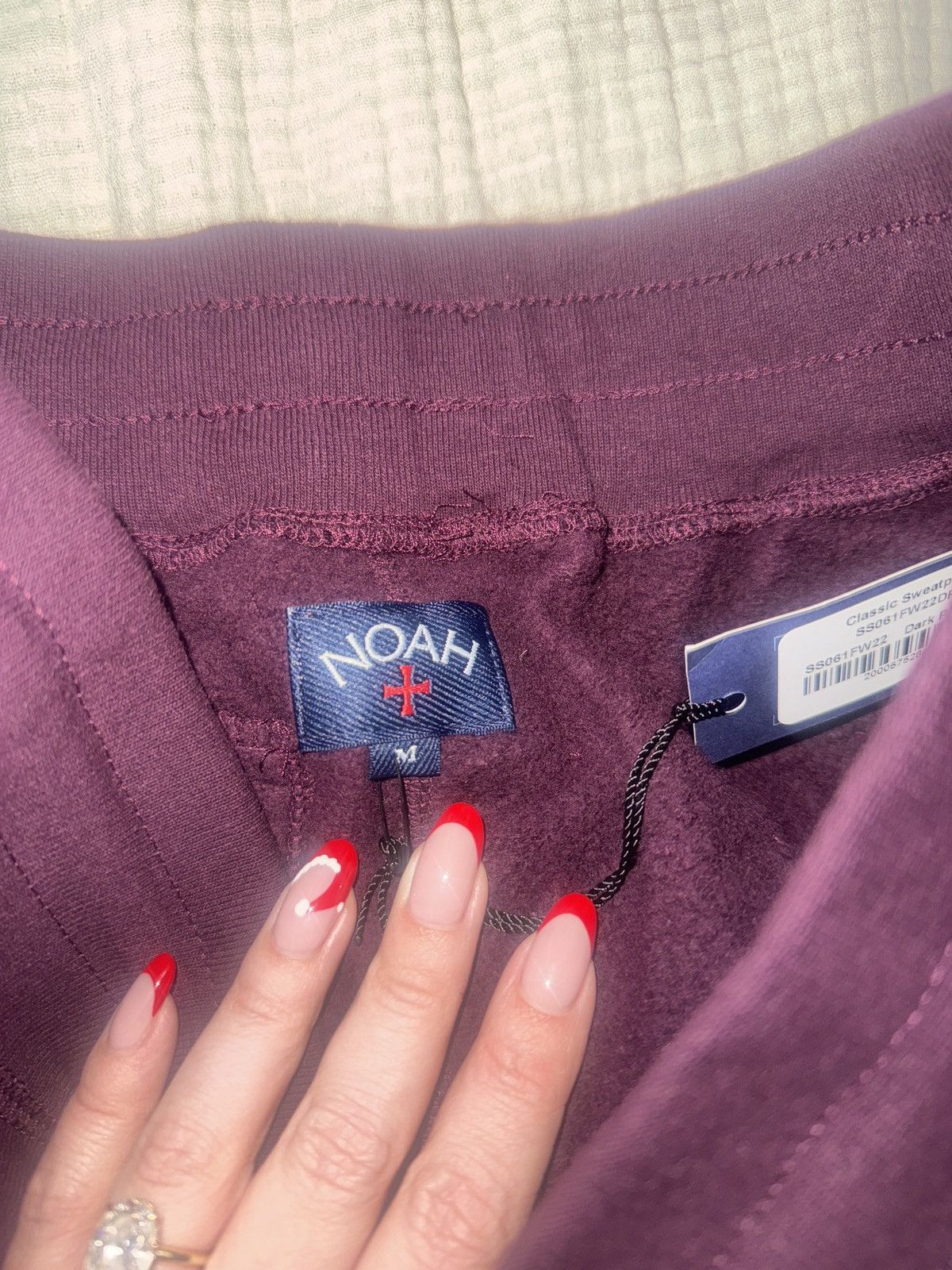 Noah Noah Plum Joggers Size US 29 - 2 Thumbnail